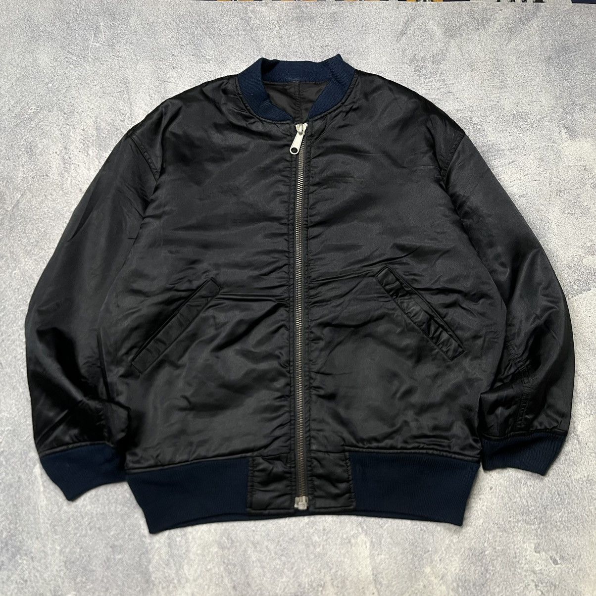 Japanese Brand 💸NEED GONE💸 Reversible Bomber Jacket BA-TSU Type MA1 Size US XL / EU 56 / 4 - 3 Thumbnail