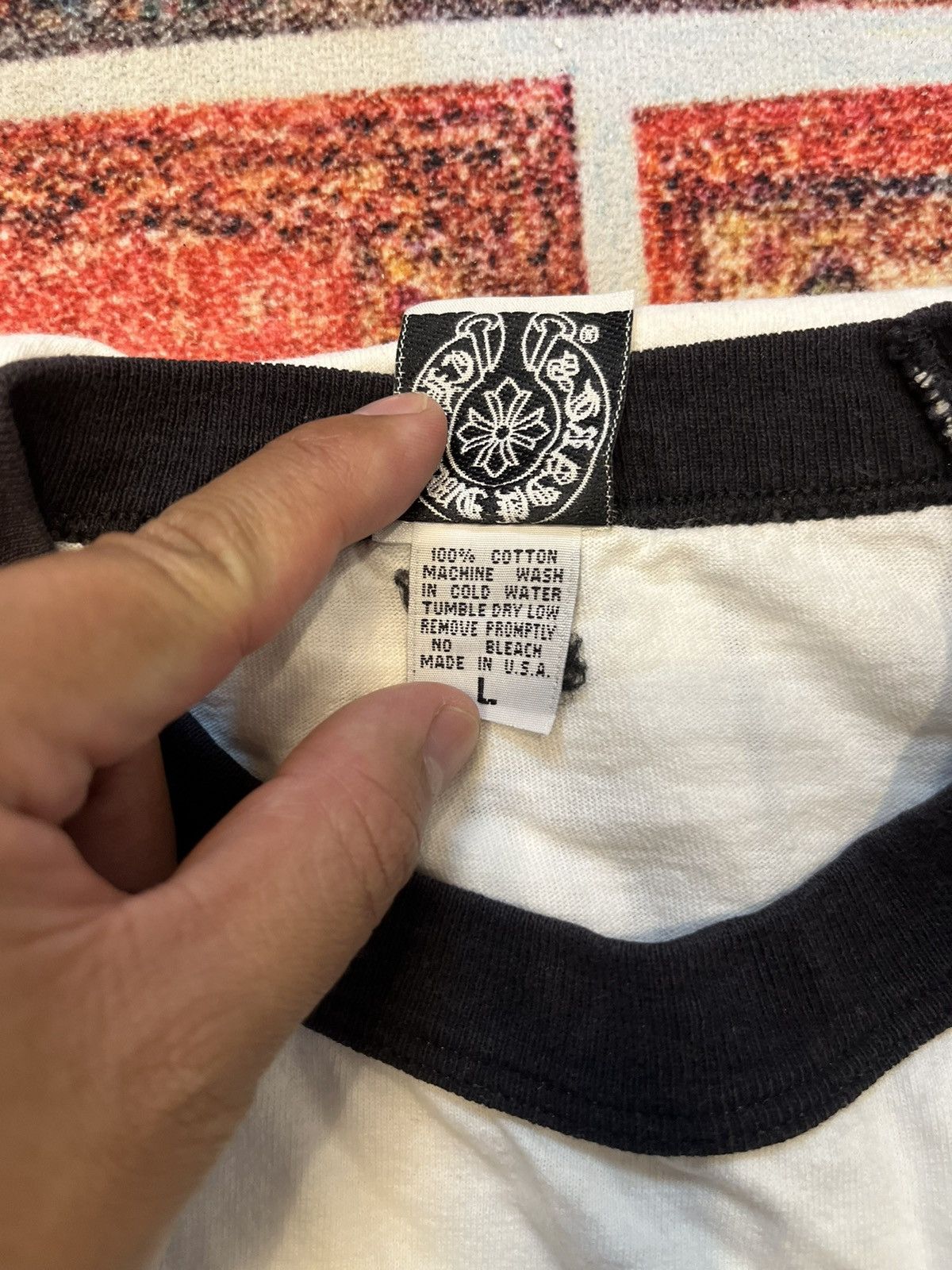 Chrome Hearts VINTAGE CHROME HEARTS 3Q TEE Size US L / EU 52-54 / 3 - 4 Thumbnail