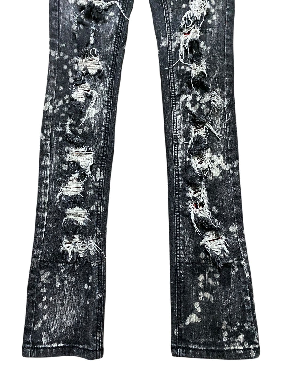 Japanese Brand Unbrand Acid Wash Distressed Skinny Jeans Size US 28 / EU 44 - 5 Thumbnail