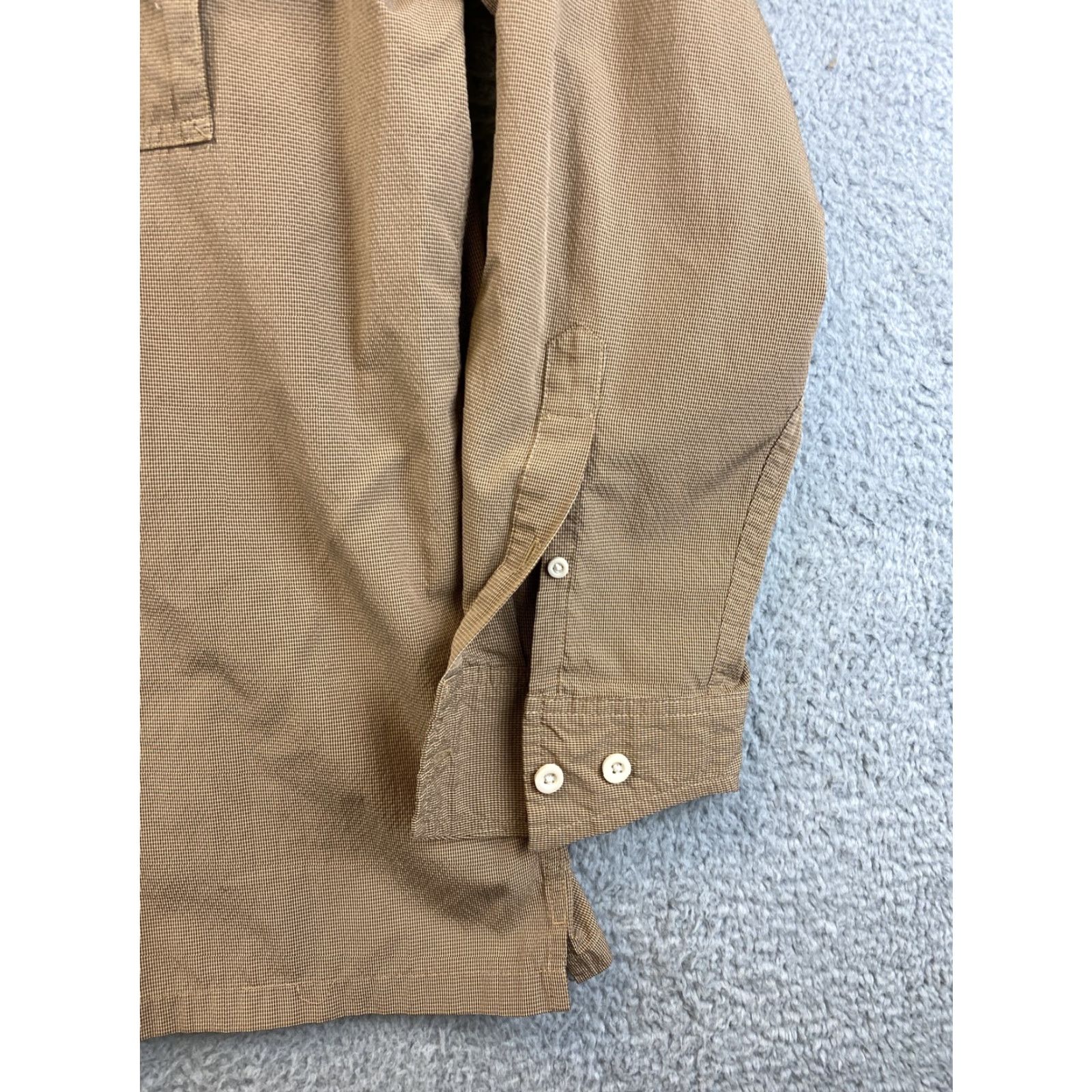 Eddie Bauer VINTAGE Eddie Bauer Sport Shop Men's Long Sleeve Vented Button-Up Shirt Sz L Brown Sports Size US L / EU 52-54 / 3 - 2 Thumbnail