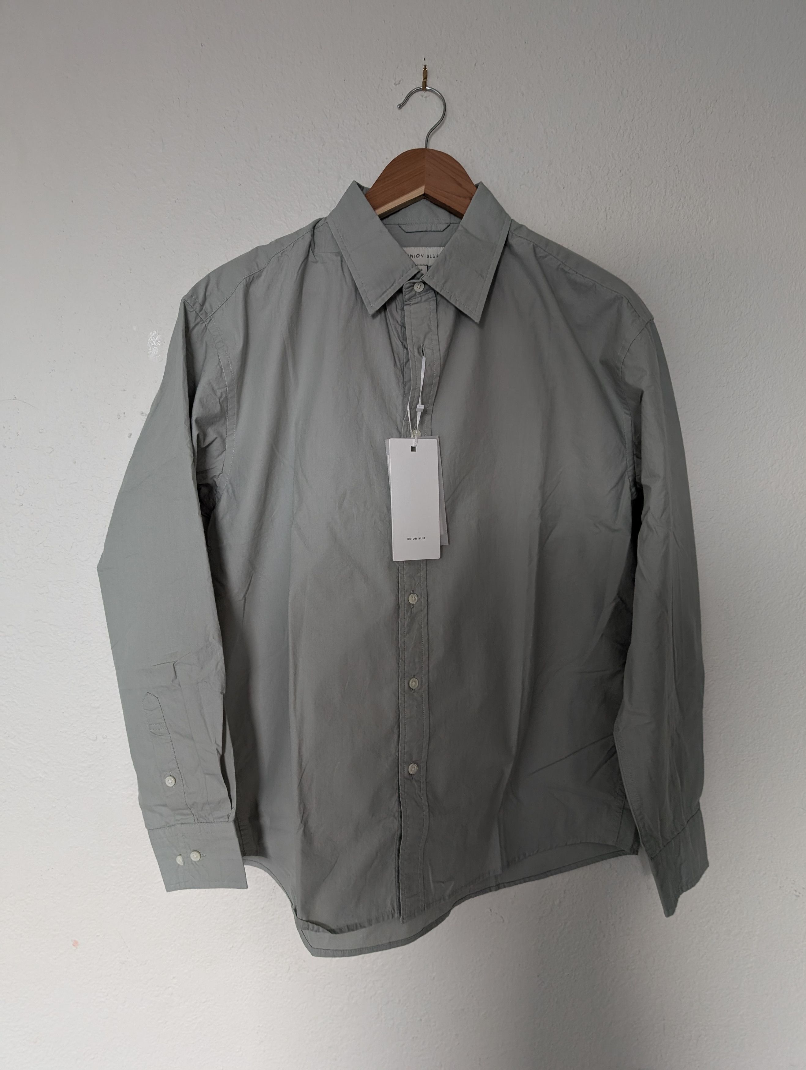 Other [Korean Brand] Union Blue Muted Green Buttonup Size US S / EU 44-46 / 1 - 1 Thumbnail