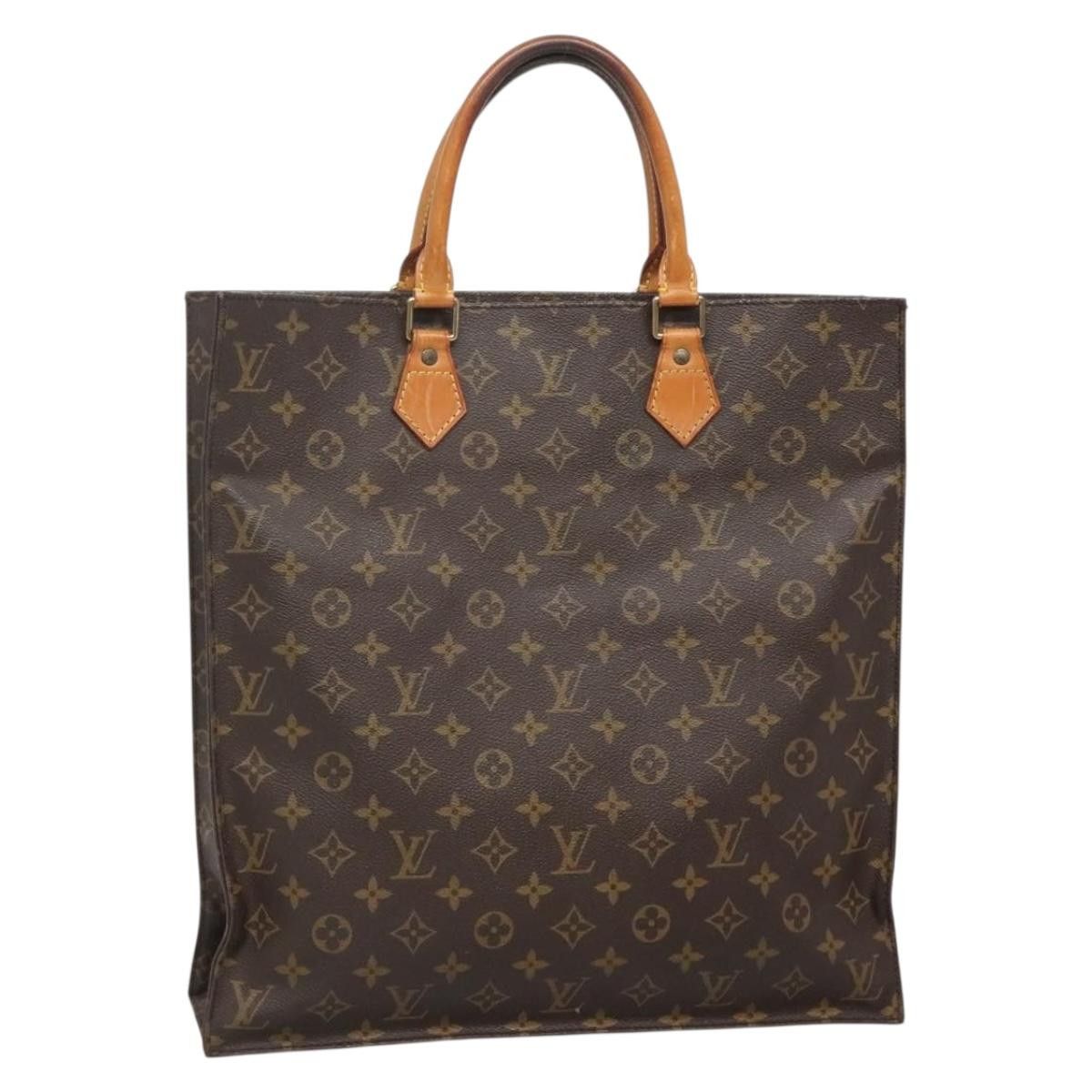 Louis Vuitton LOUIS VUITTON Monogram Sac Plat Hand Bag M51140 Size ONE SIZE - 1 Thumbnail