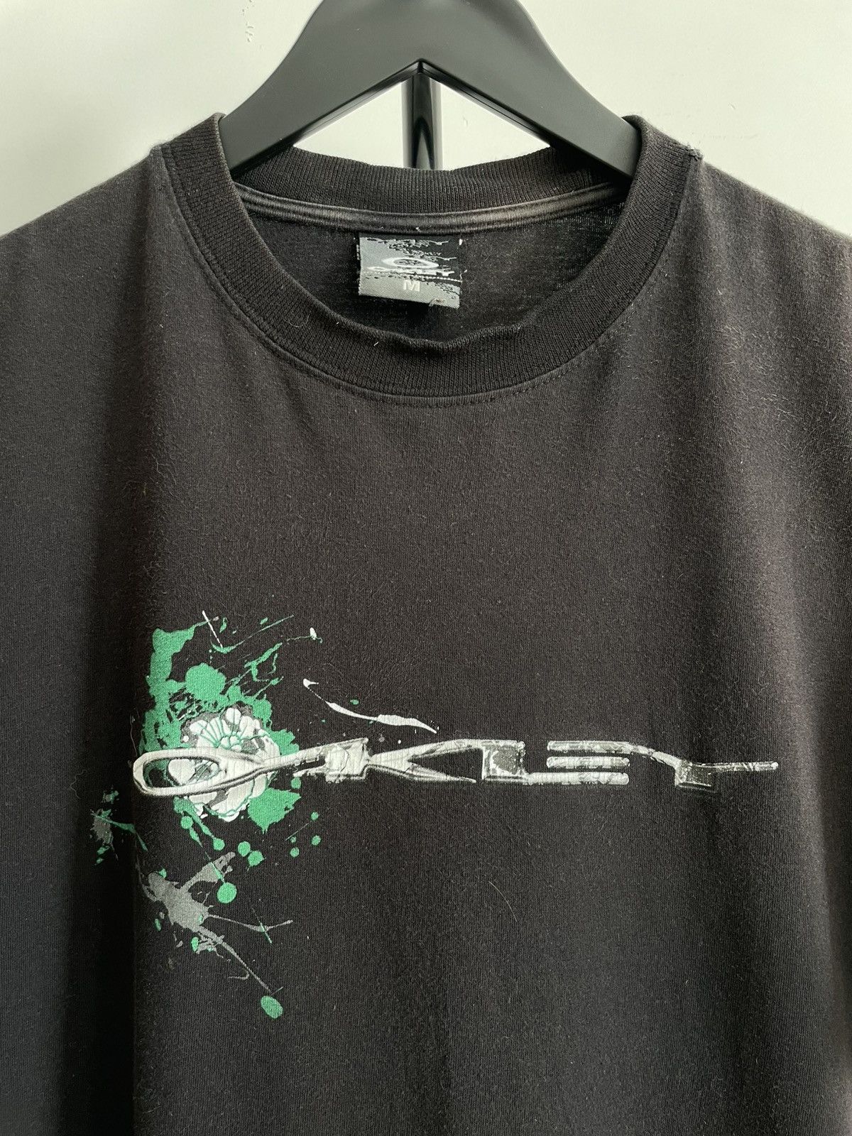 Oakley Vintage Oakley 90’s Software Icon Green Flower T-Shirt RARE Size US M / EU 48-50 / 2 - 6 Thumbnail