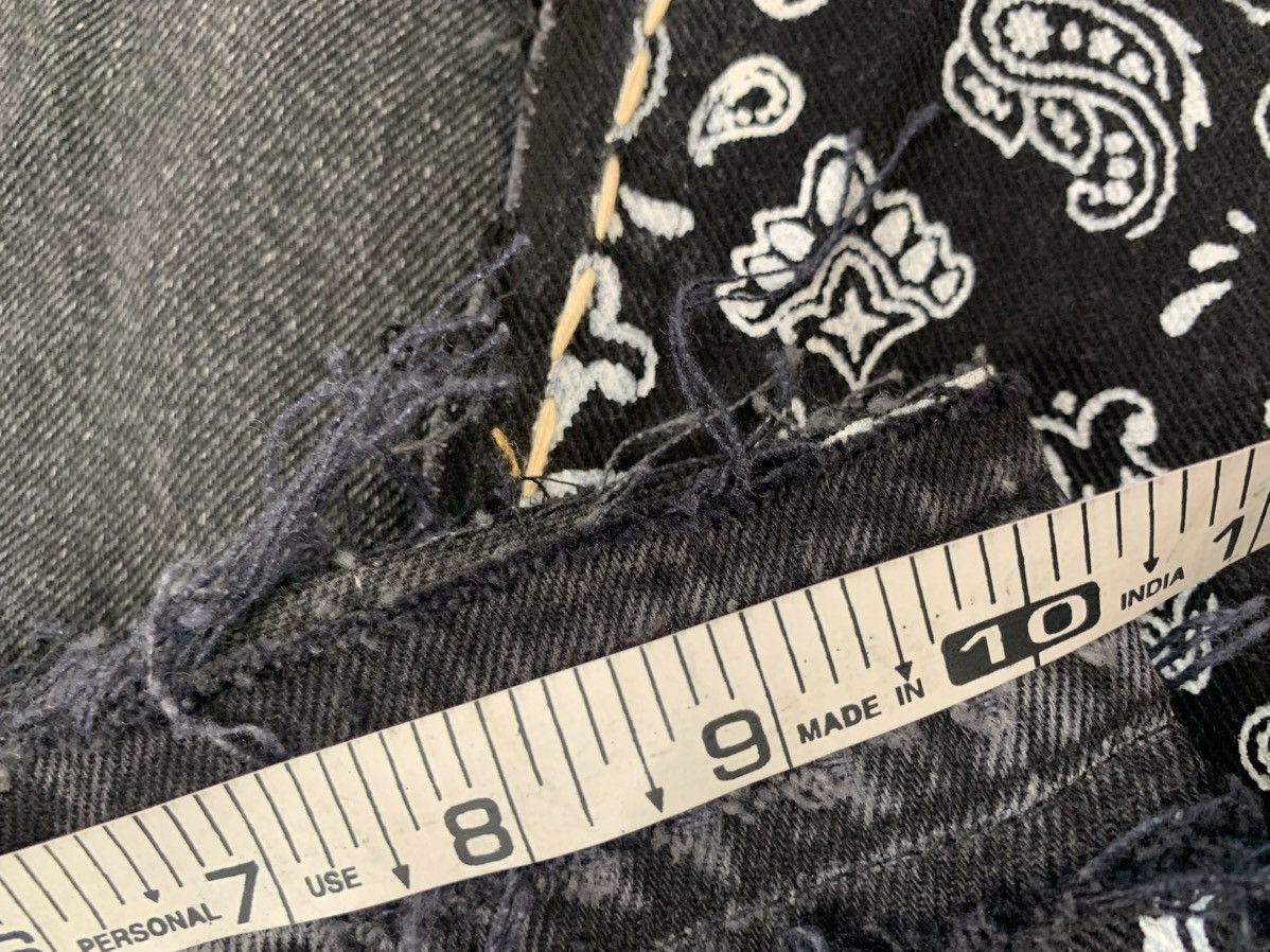 Levi's upcycled bandana patch baggy fit denim Size US 30 / EU 46 - 16 Thumbnail