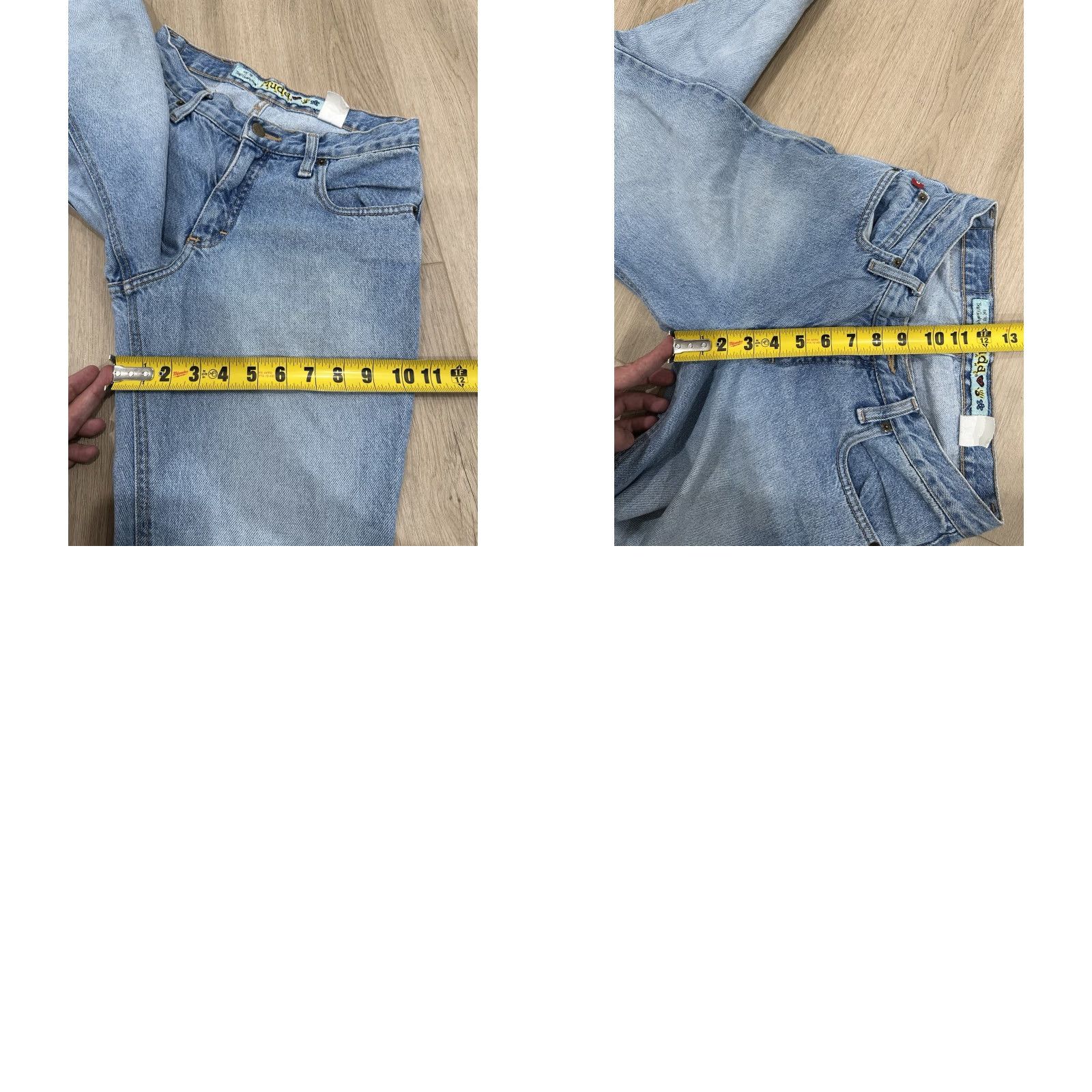 Denime VINTAGE Mudd Jeans Denim Jeans Flared 8.5-10.5 Rise 90s Y2K Blue Sz 7 27x30 Womens Juniors Button Pockets Size 27" / US 4 / IT 40 - 10 Thumbnail