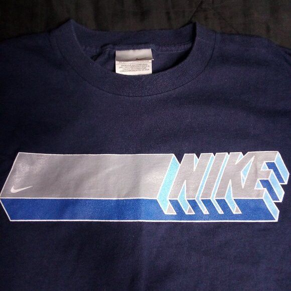 Nike Vintage Y2K Nike Block Letter Spell Out T-Shirt Size US M / EU 48-50 / 2 - 1 Thumbnail