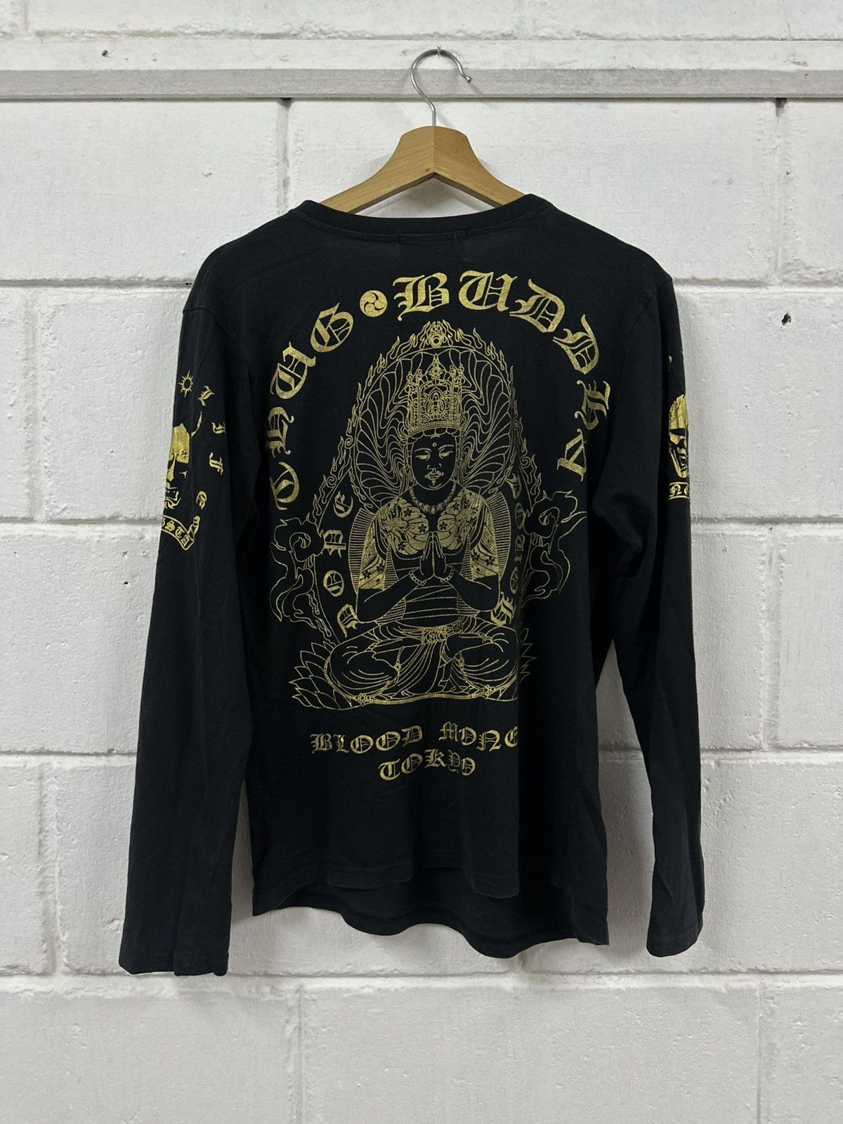 Japanese Brand Japanese Blood Money Tokyo Chrome / Gold Tattoo T-shirt Size US L / EU 52-54 / 3 - 5 Thumbnail