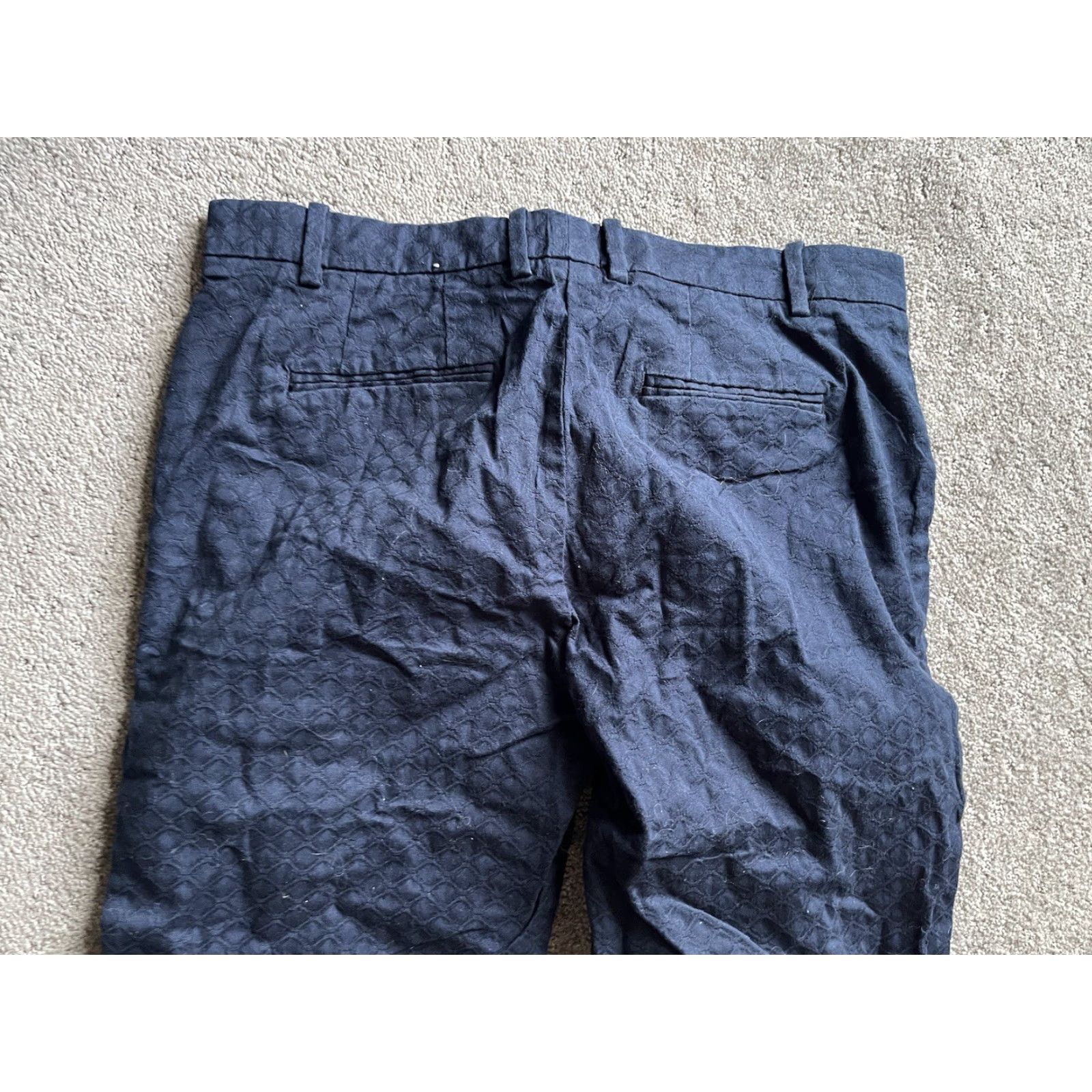 Gap VINTAGE Gap Women Cropped Slim Stretch Pants Size 8 Navy Blue Casual Skinny Inseam 26 Size 30" / US 8 / IT 44 - 3 Thumbnail