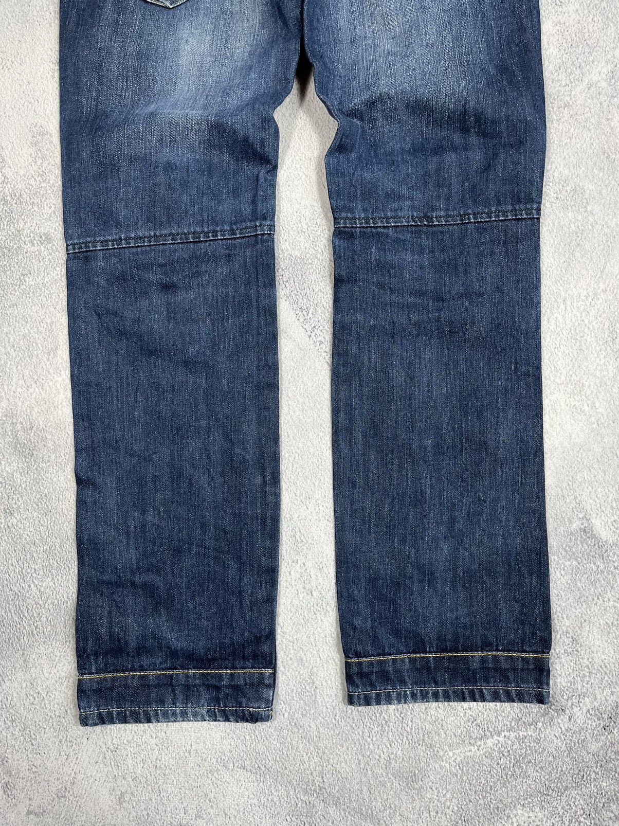 Japanese Brand × Vintage Vintage Y2K Japanese double knee jeans denim style size 28 Size 28" / US 6 / IT 42 - 7 Thumbnail