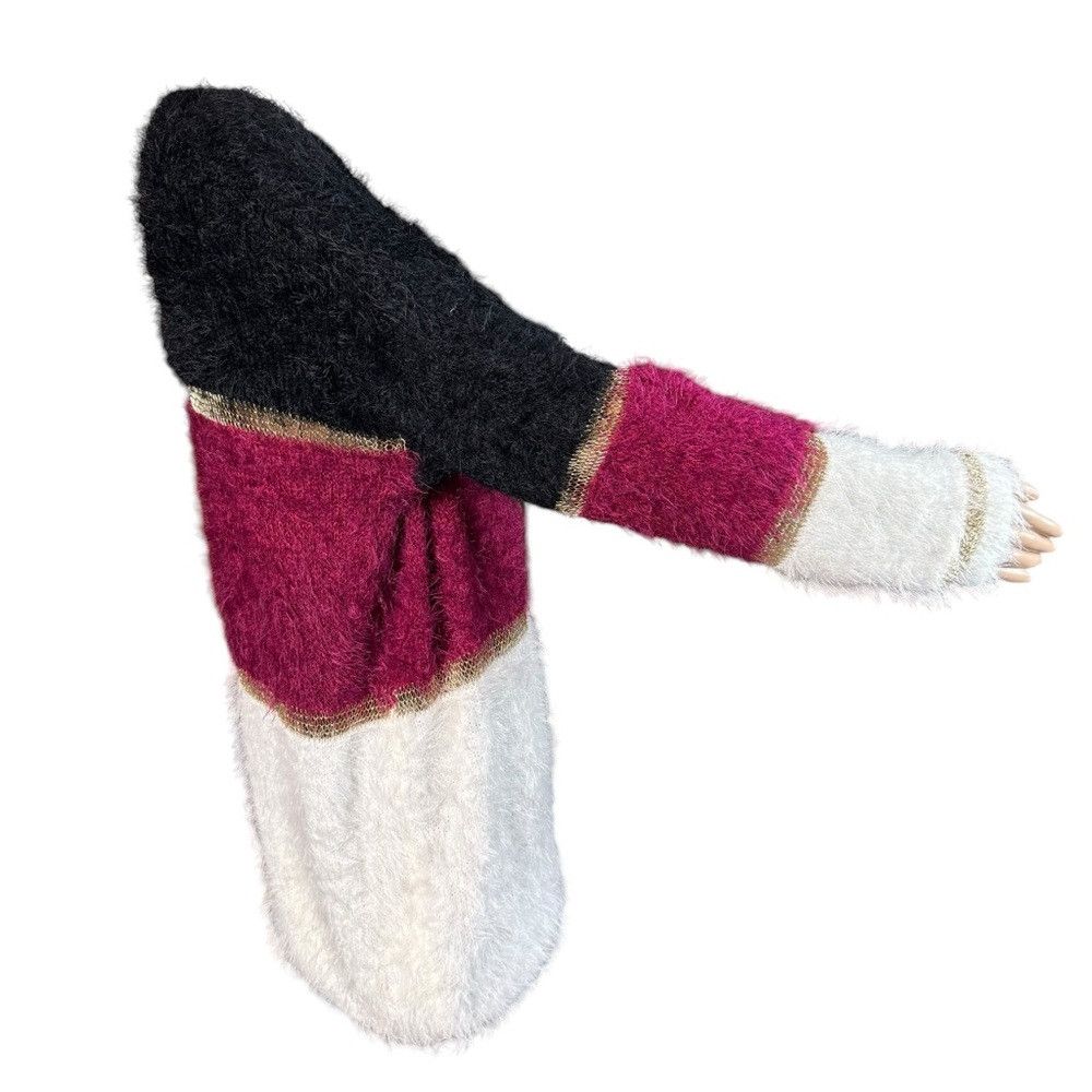 Other NWT New Alberto Makali Fuzzy Soft Colorblock Sweater Size L Size L / US 10 / IT 46 - 4 Thumbnail