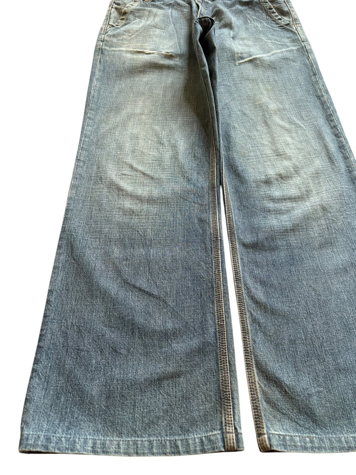 DKNY × Donna Karan Vintage DKNY Mud Wash Distressed Loose Baggy Jeans Size US 32 / EU 48 - 6 Thumbnail