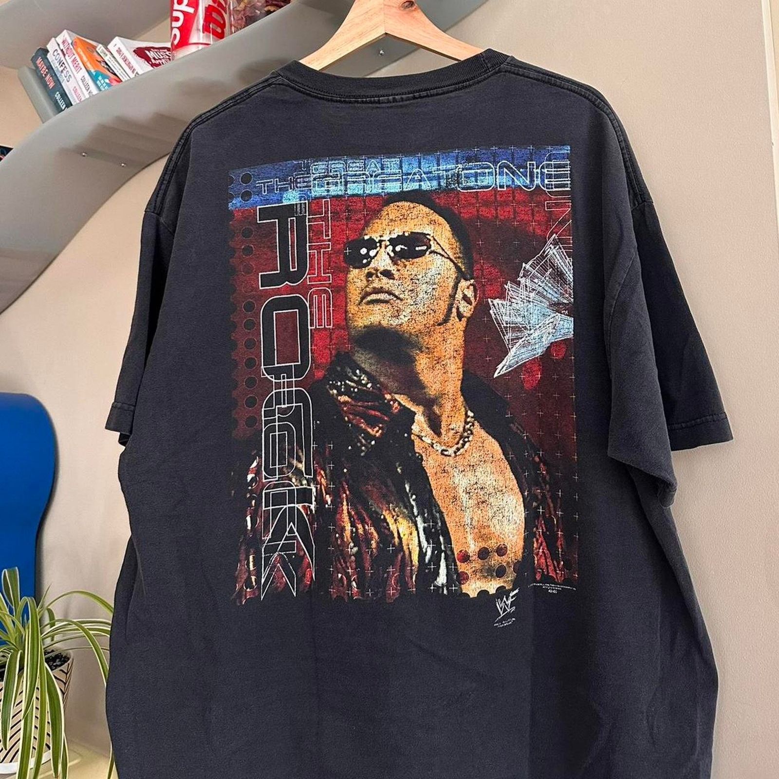 Vintage × WCW/nWo × WWF Vintage The Rock WWF Shirt Size US XL / EU 56 / 4 - 2 Thumbnail