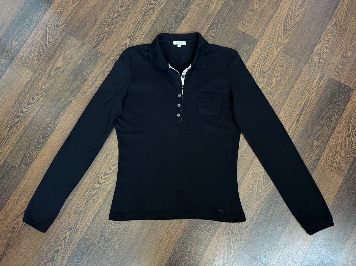 Burberry Burberry London Long Sleeve T-Shirt Black Size L Size L / US 10 / IT 46 - 2 Thumbnail