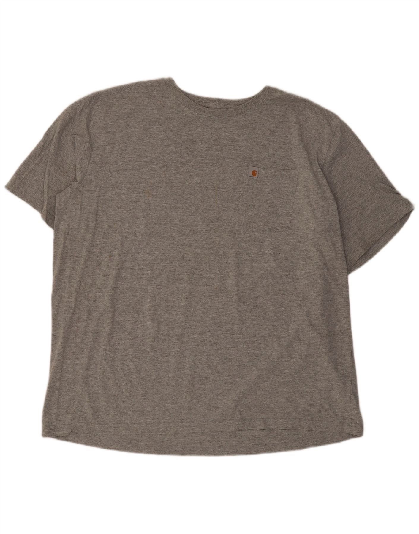 Carhartt Mens Relaxed Fit T-Shirt Top 3XL Grey Cotton Size US XL / EU 56 / 4 - 1 Thumbnail
