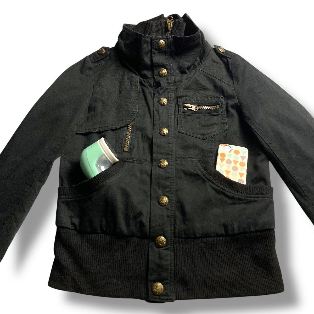 If Six Was Nine 🇯🇵 GRAZIE PUNK GOTHIC BUTTON UP FULL ZIP JACKET Size M / US 6-8 / IT 42-44 - 6 Thumbnail
