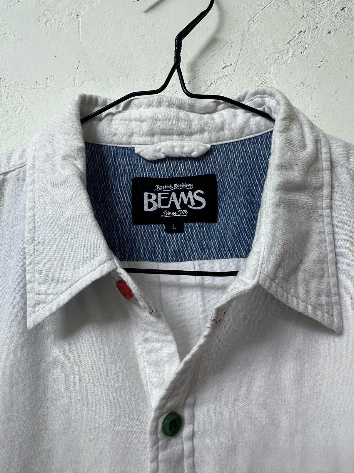 Beams Plus Beams Japan Button Color Shirt Size US L / EU 52-54 / 3 - 4 Thumbnail