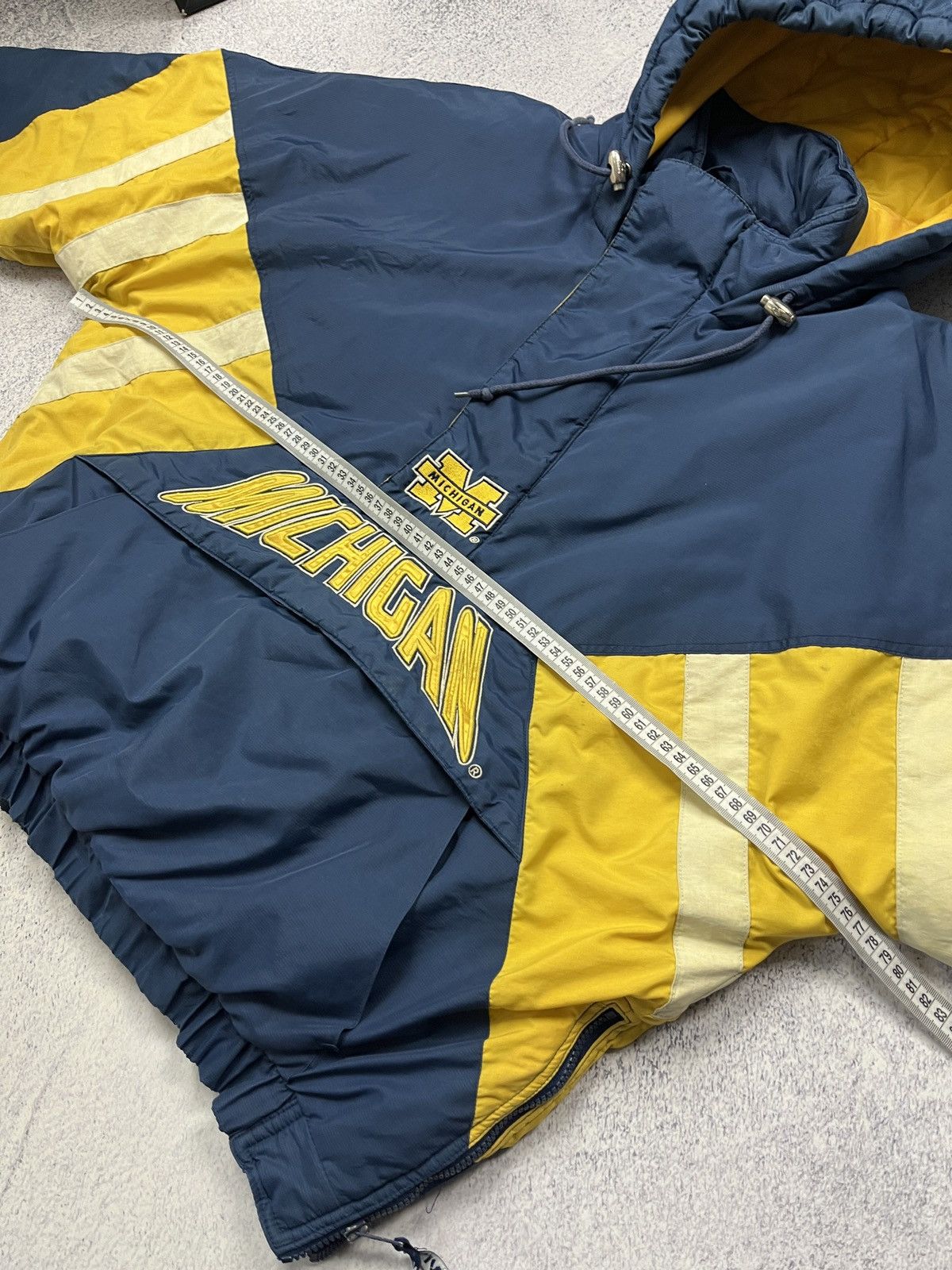 Starter Vintage NCAA Starter Michigan Wolverines Jacket 90’s Rare Size US L / EU 52-54 / 3 - 19 Thumbnail