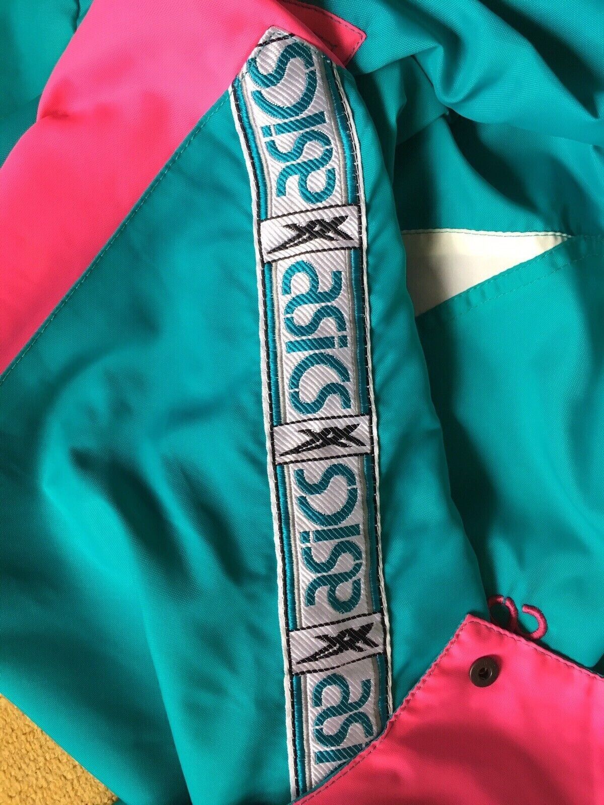 Asics VINTAGE ASICS JACKET MENS NYLON 1990s Italy 90s BLOKE RAVE Size US S / EU 44-46 / 1 - 14 Thumbnail