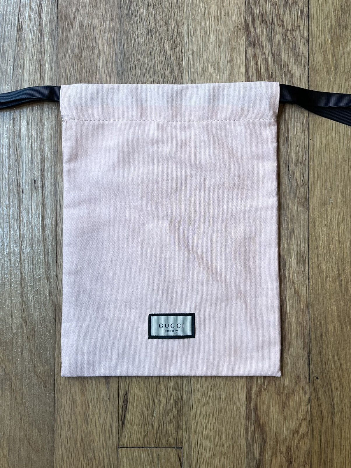 Gucci Gucci Beauty Peach Cosmetic Makeup Drawstring Bag Floral Size ONE SIZE - 4 Thumbnail