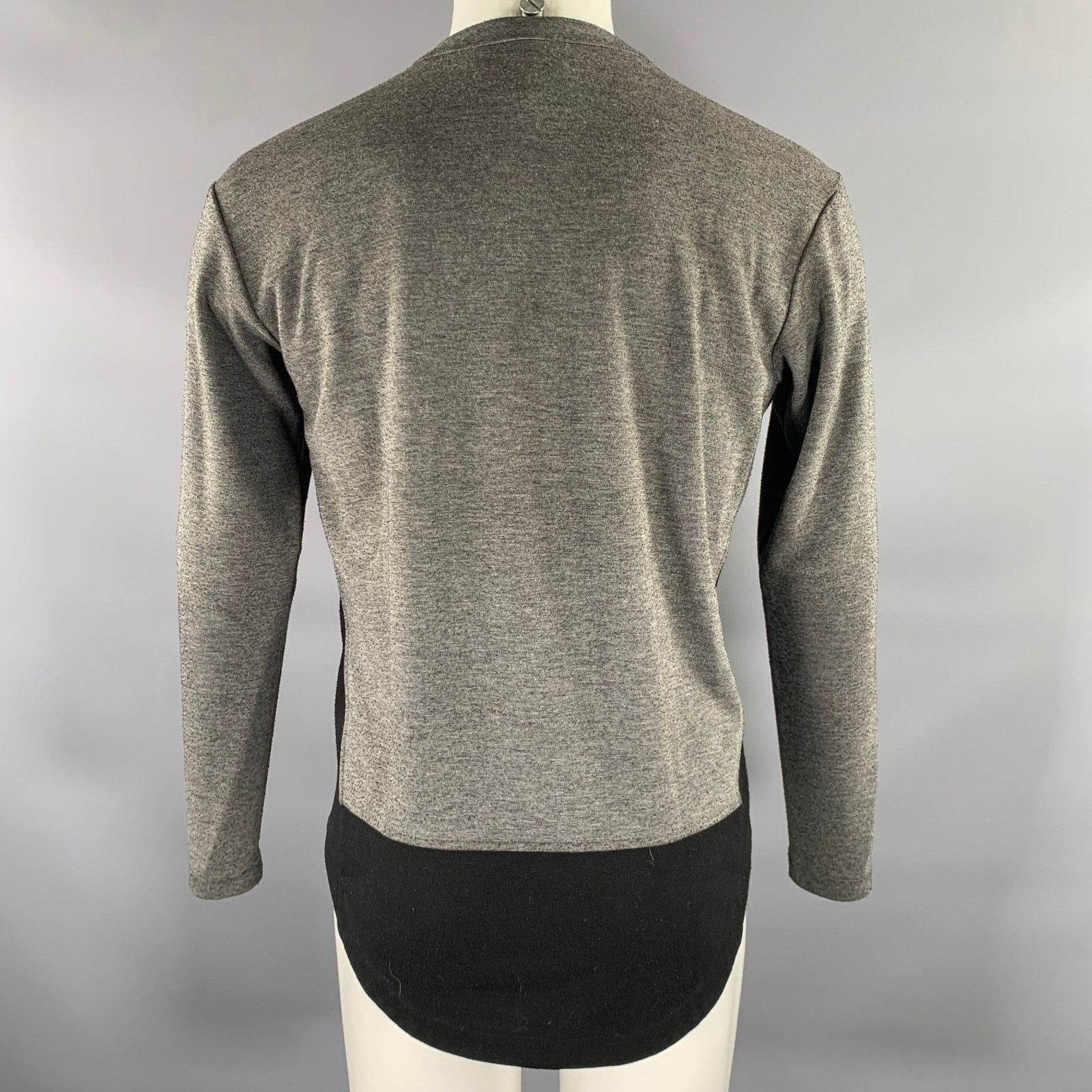 Public School PUBLIC SCHOOL S Grey Black Heather Poly Henley Pullover Size US S / EU 44-46 / 1 - 3 Thumbnail