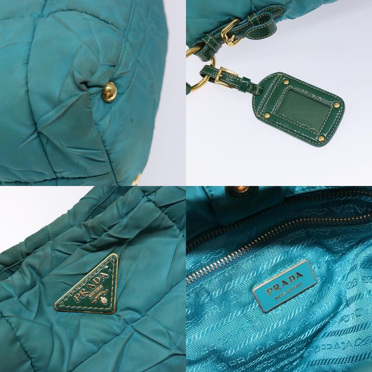Prada PRADA Shoulder Bag Nylon Blue Gold Size ONE SIZE - 11 Thumbnail