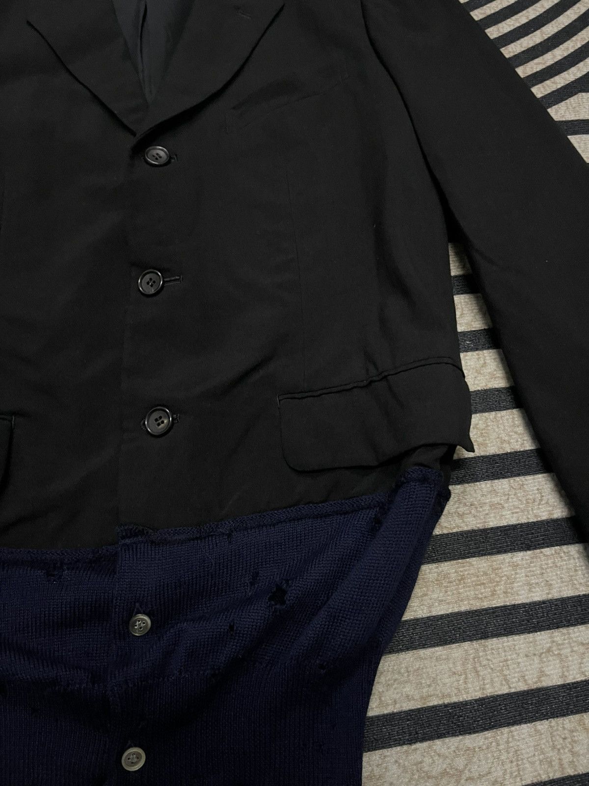 Comme des Garcons AW 1993 COMME DES GARCONS “SYNERGY”WOOL HEM RIB DISTRESSED Size S / US 4 / IT 40 - 13 Thumbnail
