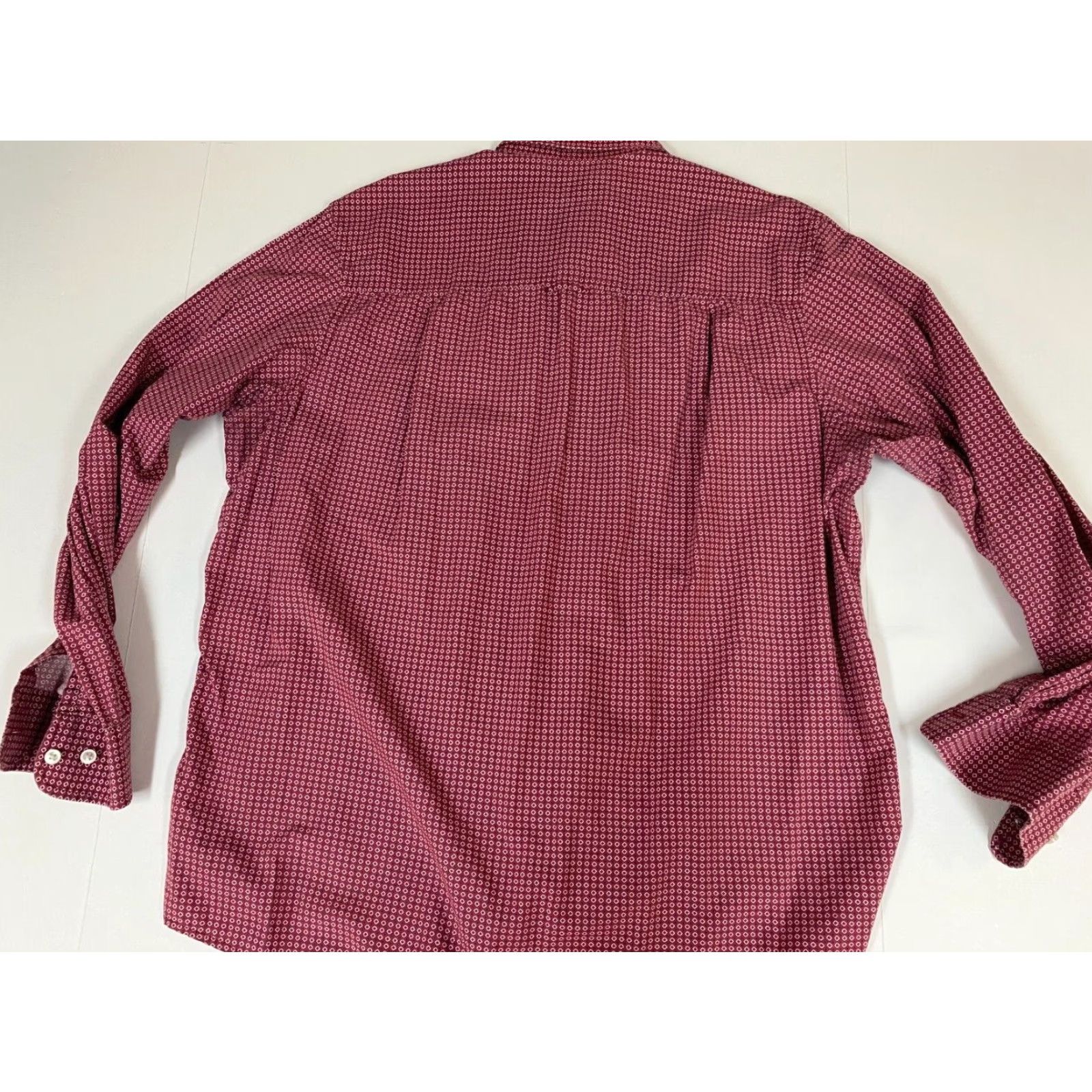 Club Room Club Room Mens Shirt Large Red Chest Pocket Dots Size US L / EU 52-54 / 3 - 5 Thumbnail