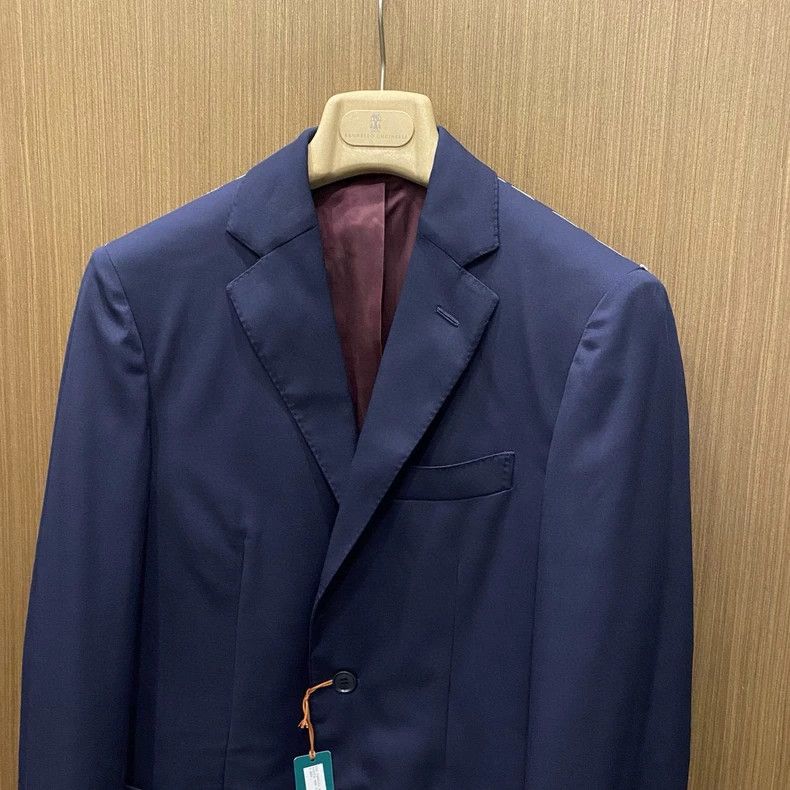 Loro Piana LORO PIANA Casual single west Navy blue wool fabric custom Size 44S - 2 Thumbnail