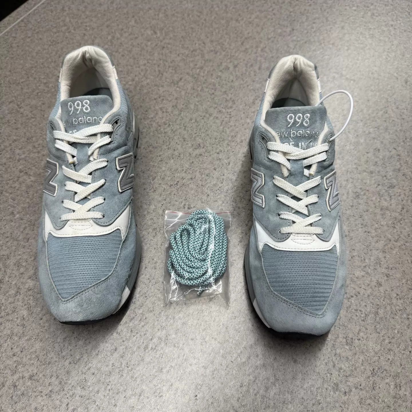 New Balance NB998 Pool Blue 45 Worn Very Few Times Size US 12 / EU 45 - 5 Thumbnail