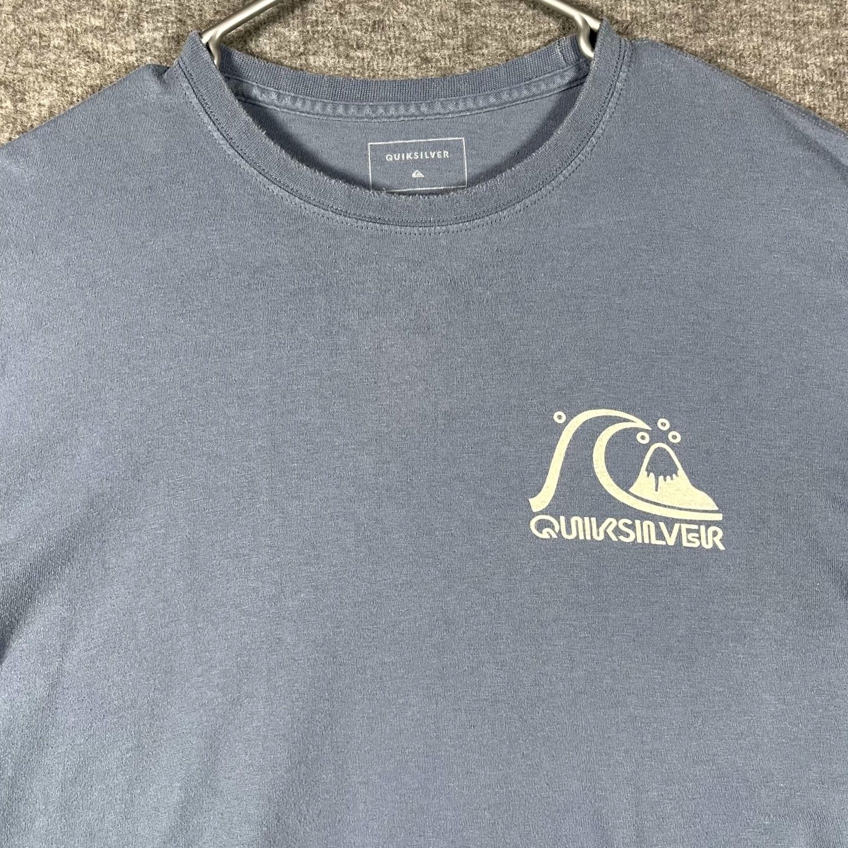 Quiksilver Quiksilver Shirt Mens Medium Blue Long Sleeve Wave Volcano Surf Graphic Tee Size US M / EU 48-50 / 2 - 2 Thumbnail
