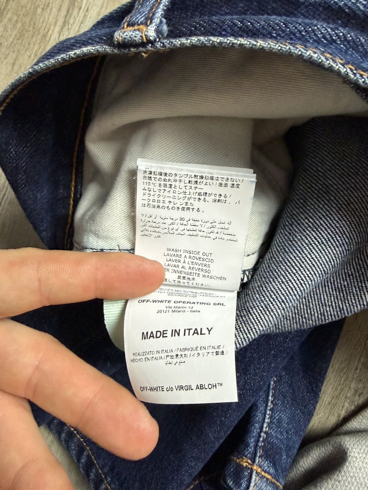 Off-White c/o VIRGIL ABLOH Blue Denim Shorts Size 33 Size US 34 / EU 50 - 9 Thumbnail