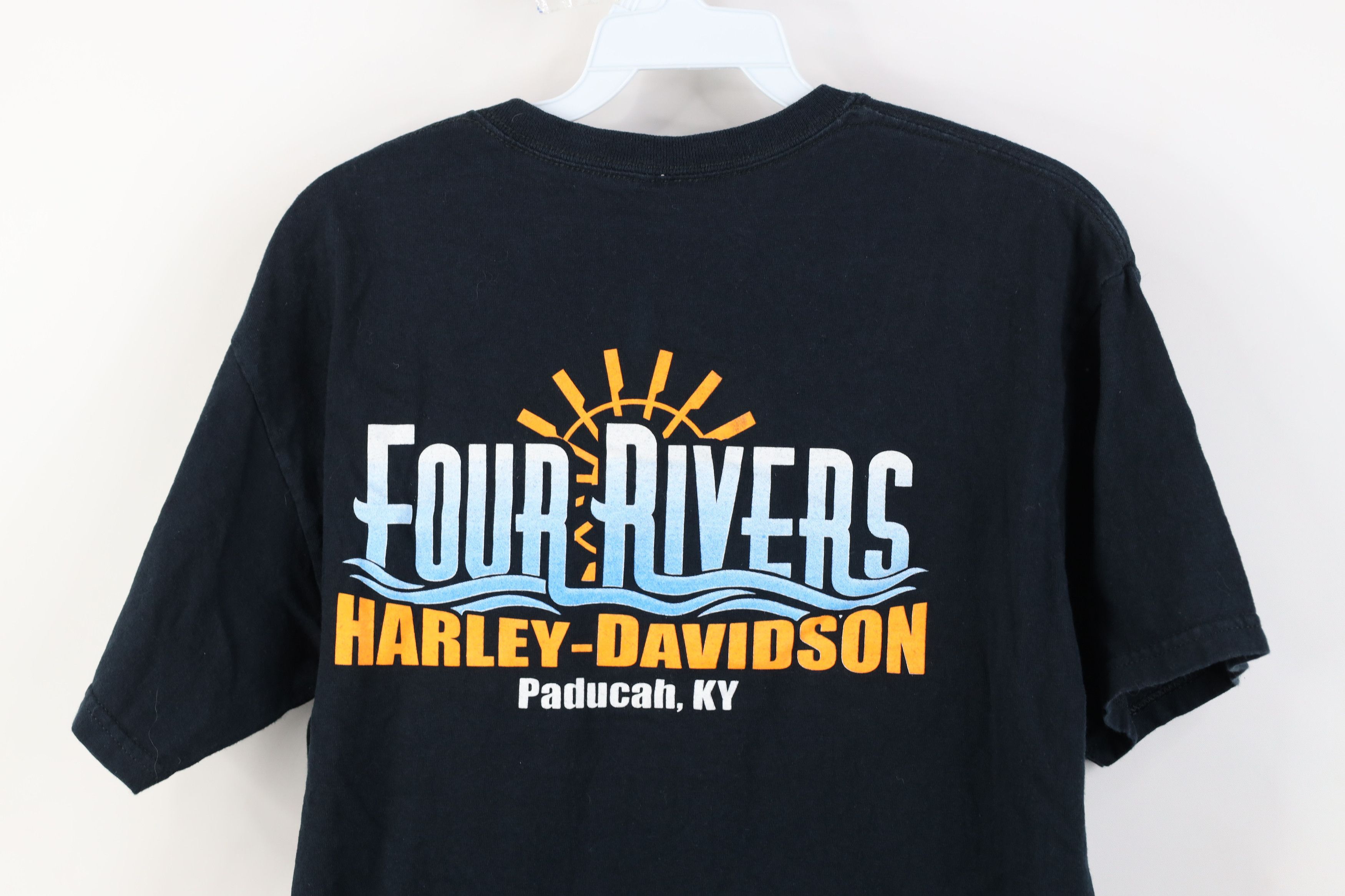 Harley Davidson Vintage 90s Y2K Harley Davidson Spell Out Big Logo T-Shirt Size US M / EU 48-50 / 2 - 11 Thumbnail
