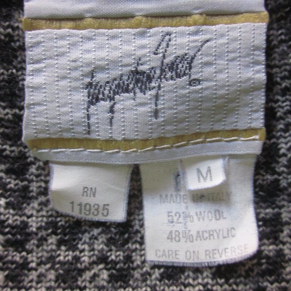 J Ferrar J Ferrar Vintage Wool Houndstooth Sweater Size M Size M / US 6-8 / IT 42-44 - 2 Thumbnail