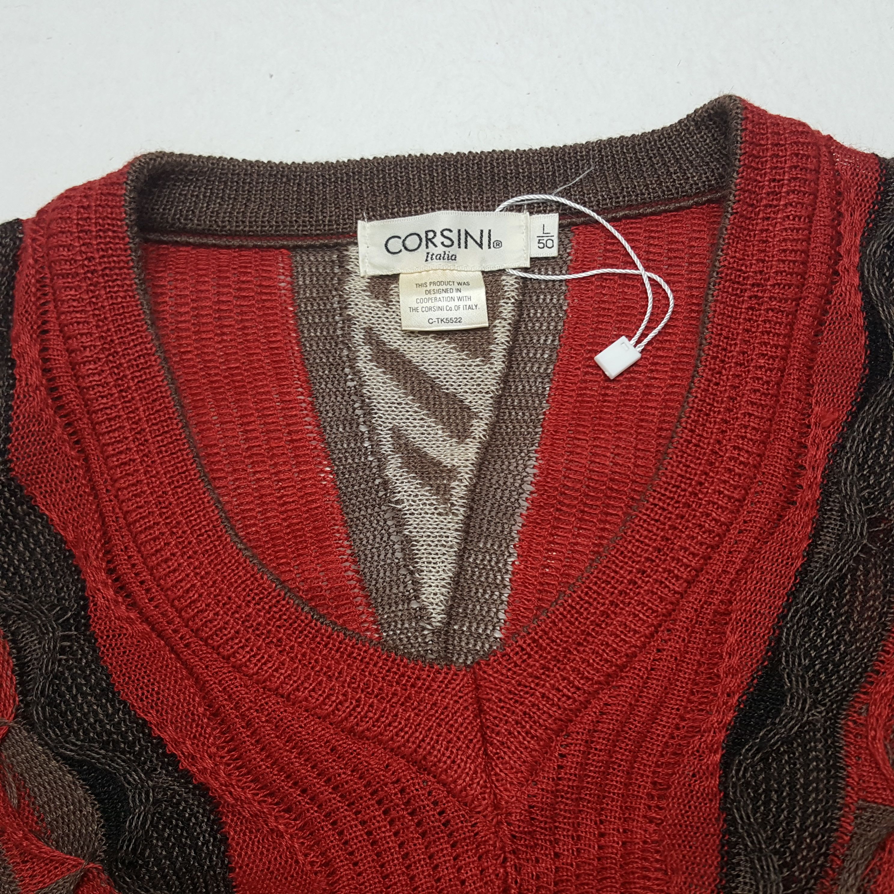 Coogi × Vintage Vintage Corsini Italia Coogi Style Sweater Sweatshirt Size US XL / EU 56 / 4 - 4 Thumbnail