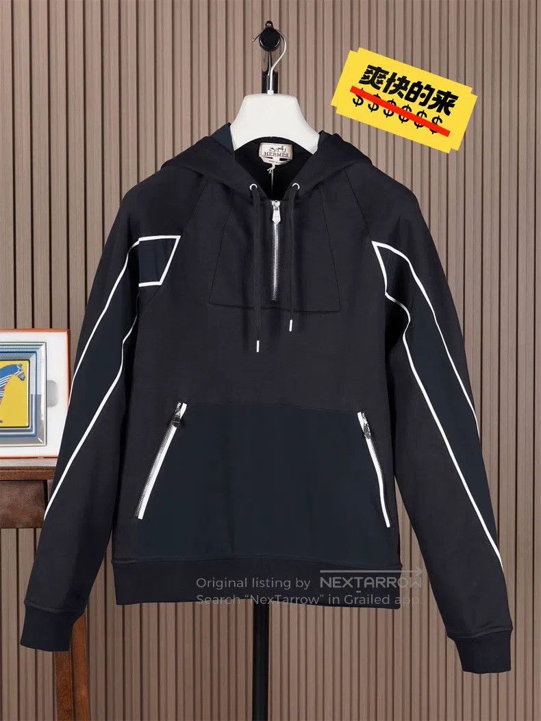 Hermes Hermes Hooded Sweatshirt Sports Wear Size US M / EU 48-50 / 2 - 1 Thumbnail