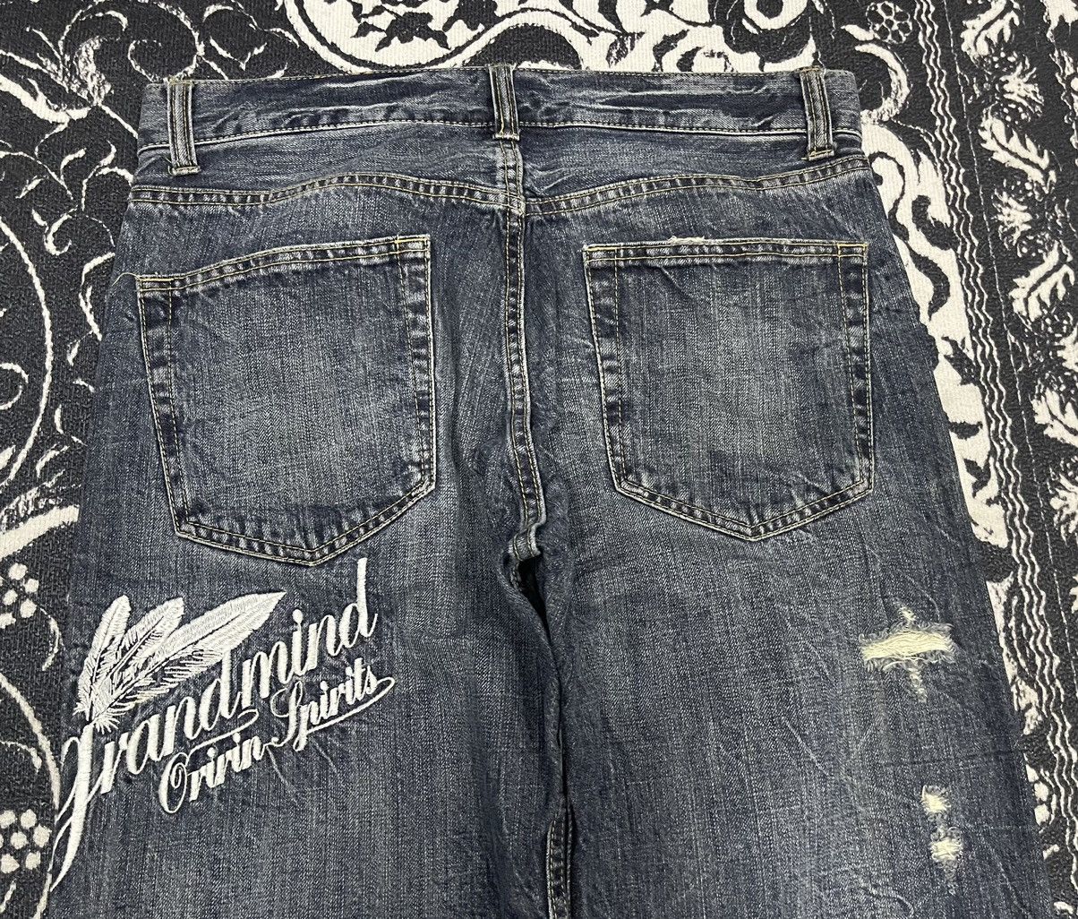 If Six Was Nine Y2K GRAND MIND ORIGIN SPIRIT RARE JEANS EMBROIDERED Size US 32 / EU 48 - 12 Thumbnail