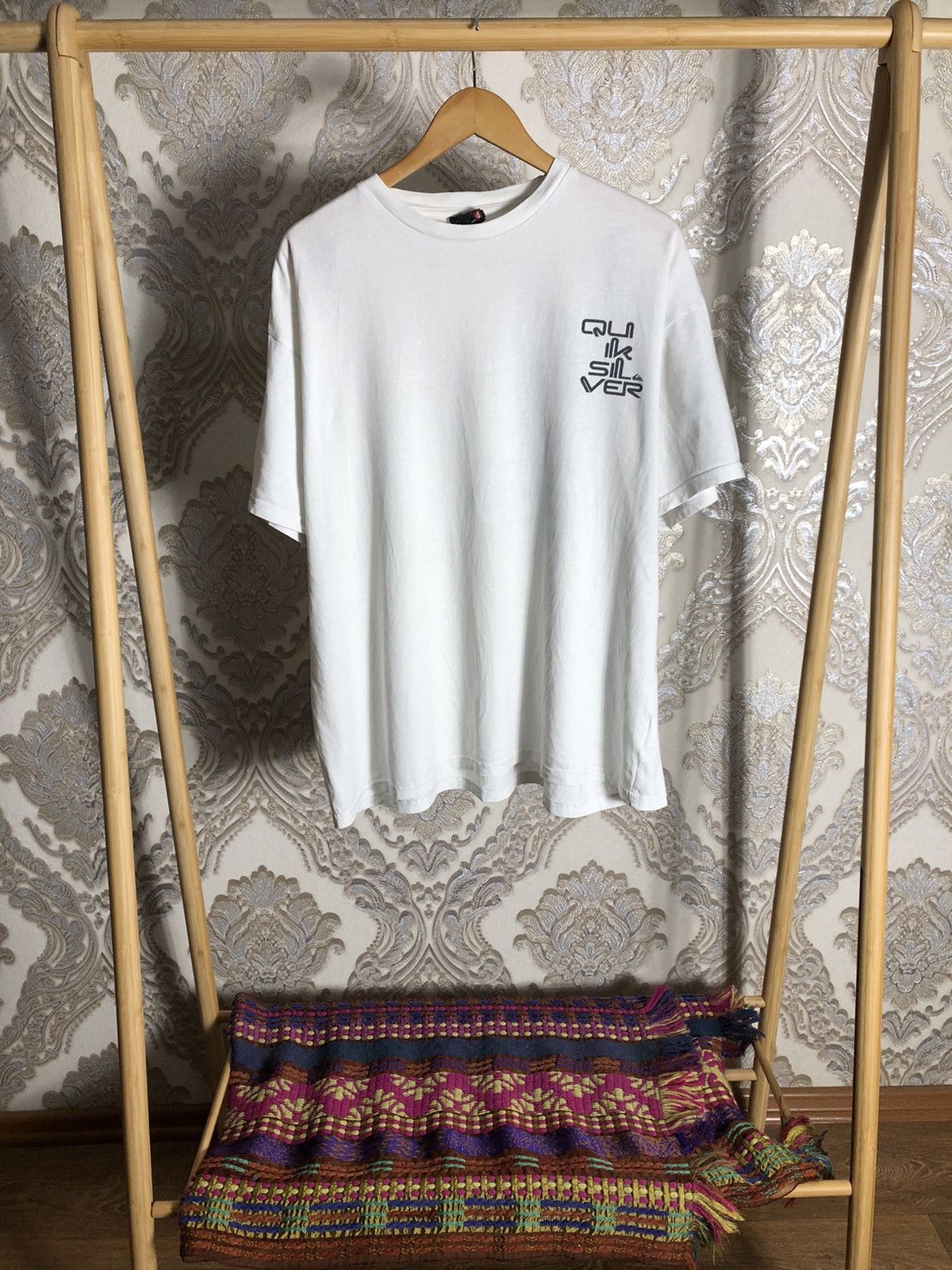 Quiksilver VINTAGE QUIKSILVER DOUBLE PRINTED RETRO SURF T-SHIRT Y2K 90s Size US XL / EU 56 / 4 - 2 Thumbnail