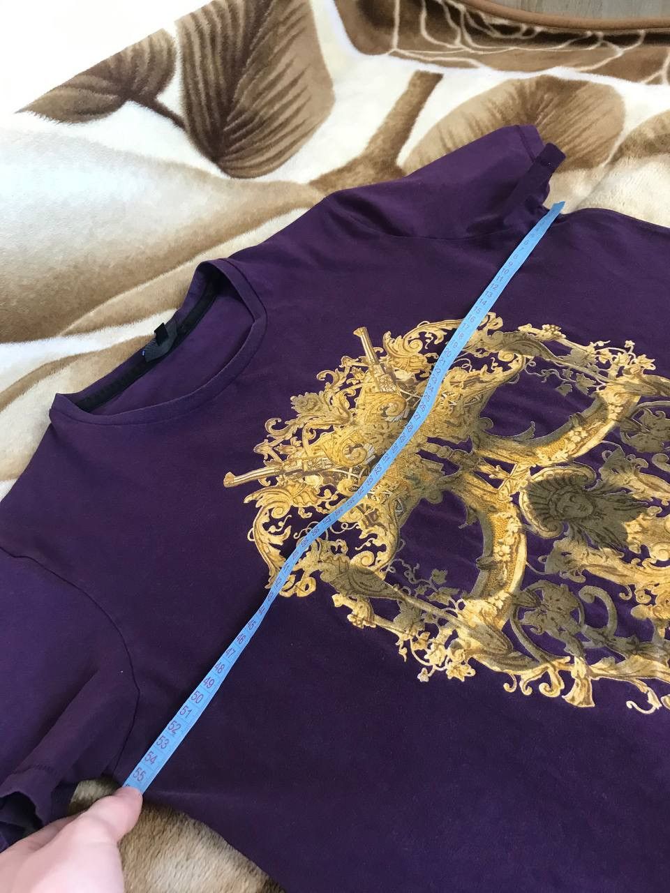 Roberto Cavalli 🔥 Just Cavalli Skull Logo T Shirt Purple Punk Y2K Size US XL / EU 56 / 4 - 11 Thumbnail