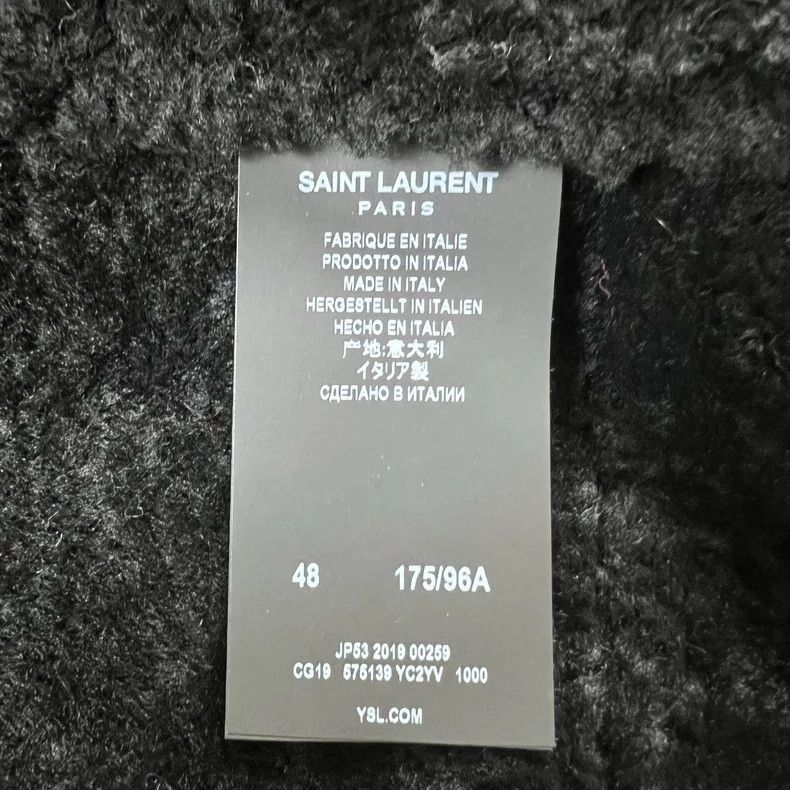 Saint Laurent Paris Saint Laurent Paris 19fw fur integrated pilot leather jacke Size US M / EU 48-50 / 2 - 5 Thumbnail