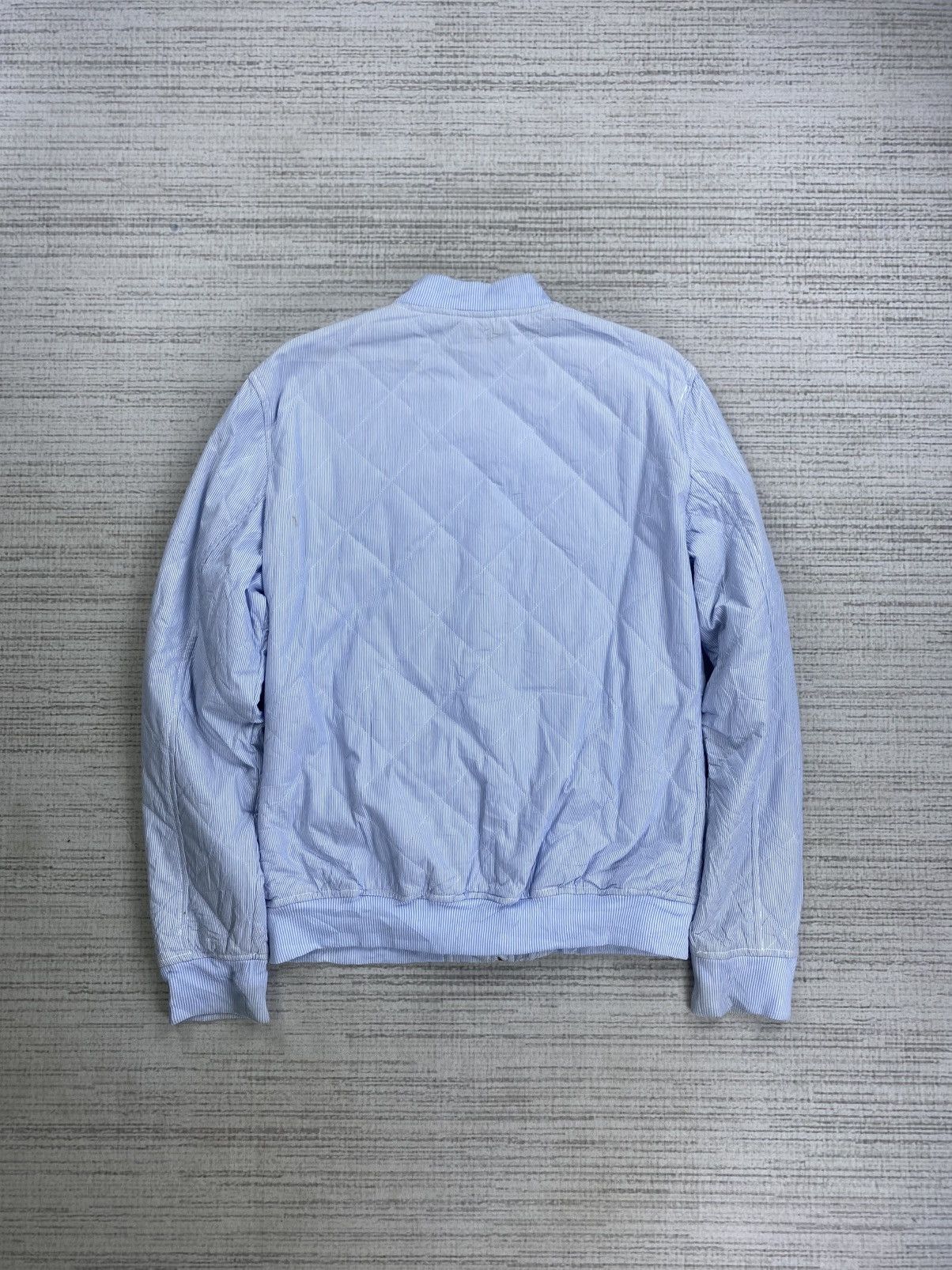 Japanese Brand × Vintage × Zara Vintage Zara Man Light Blue Nice Quilted Zipper Jacket Size US M / EU 48-50 / 2 - 2 Thumbnail