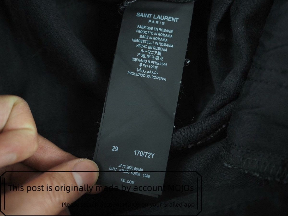 Sz 29 Saint Laurent Paris by Anthony 20SS Black Denim mojos3