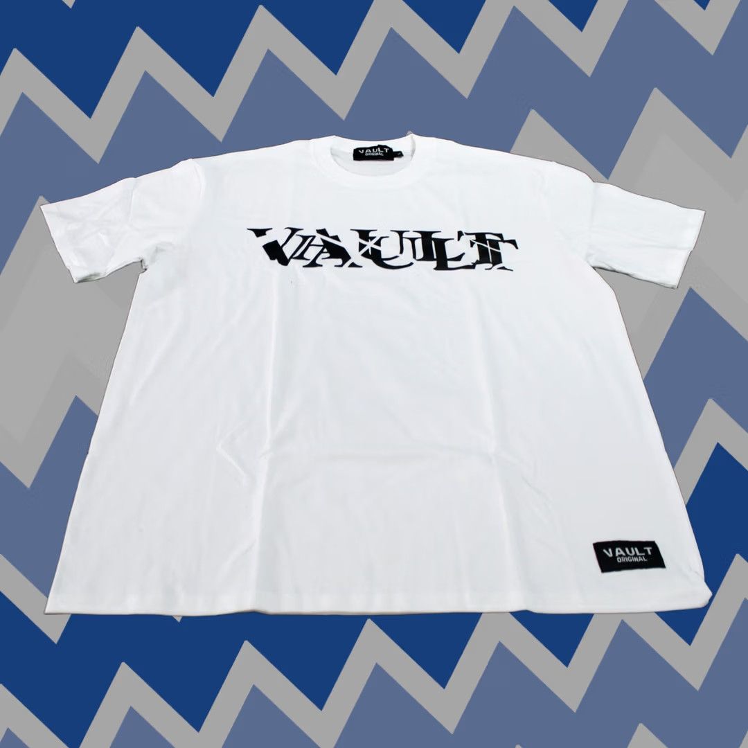 Vintage Vault Original Men's Short Sleeve Sliced Graphic T-Shirt AN3 White Large Size US L / EU 52-54 / 3 - 1 Thumbnail