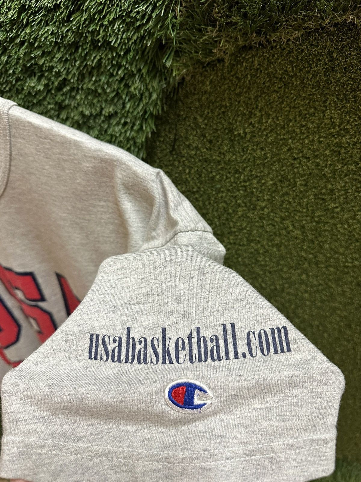 Vintage Vintage Champion USA Basketball T-shirt Large Size US L / EU 52-54 / 3 - 6 Thumbnail