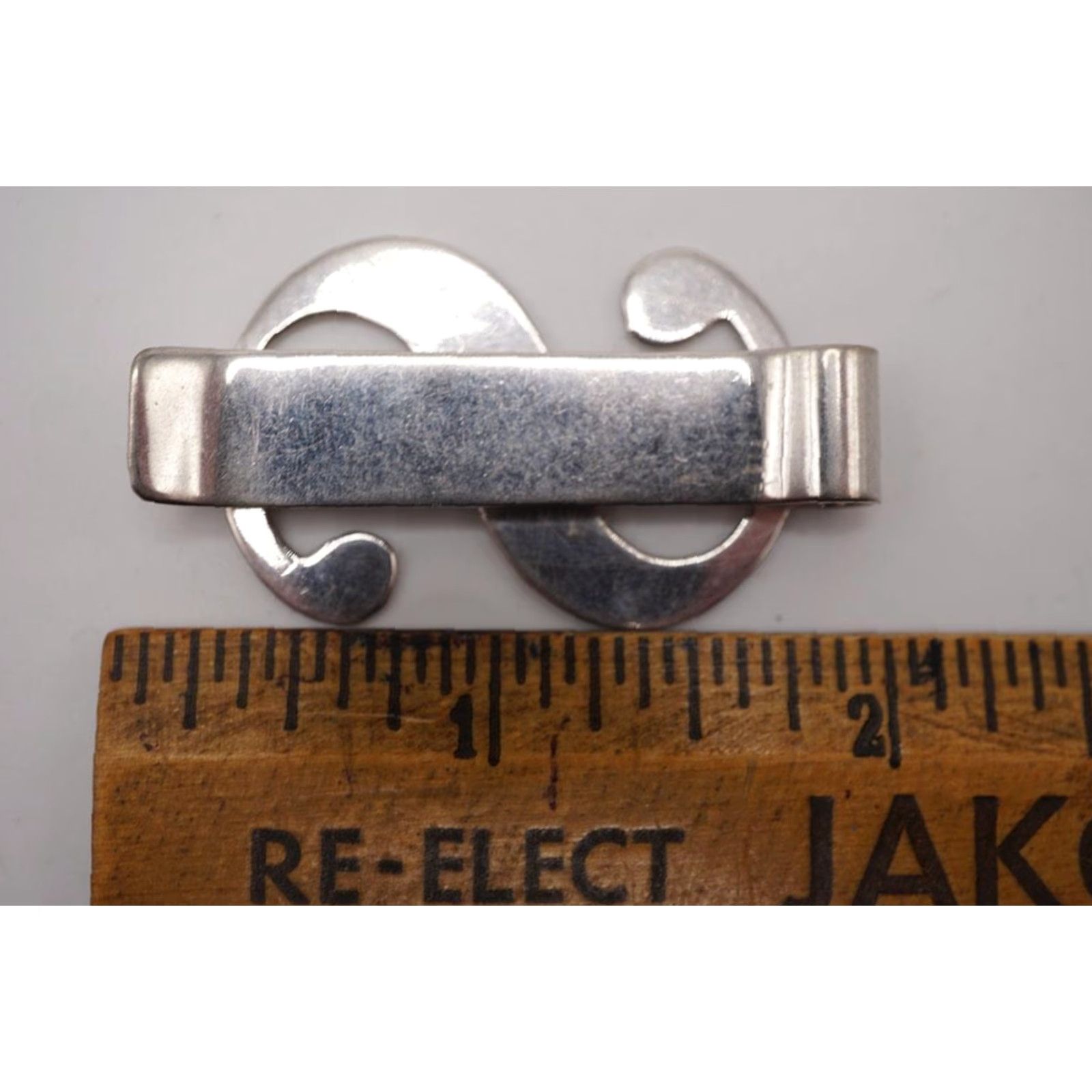 Vintage VINTAGE Metal Money Clip Dollar Sign Silver Tone Men's Jewelry Size ONE SIZE - 4 Thumbnail