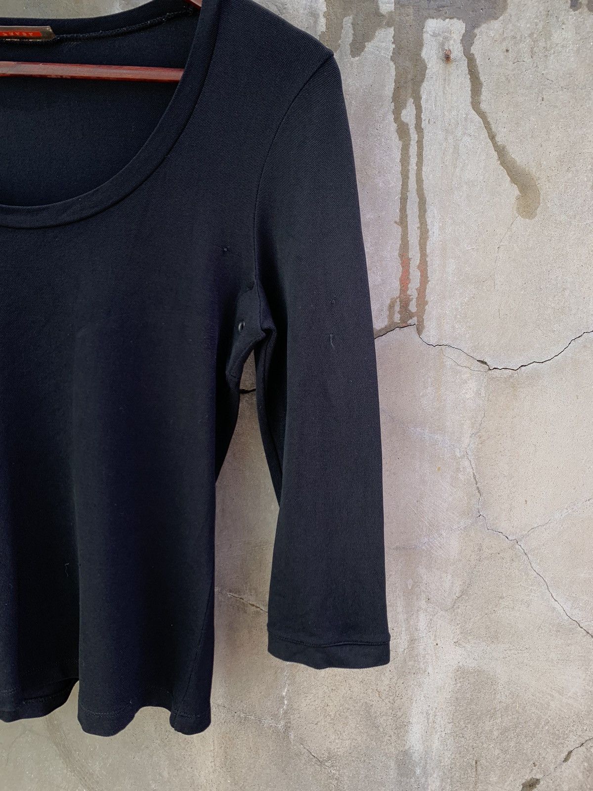 Prada Red Tab Scoop Neck Sweater Size M / US 6-8 / IT 42-44 - 3 Thumbnail