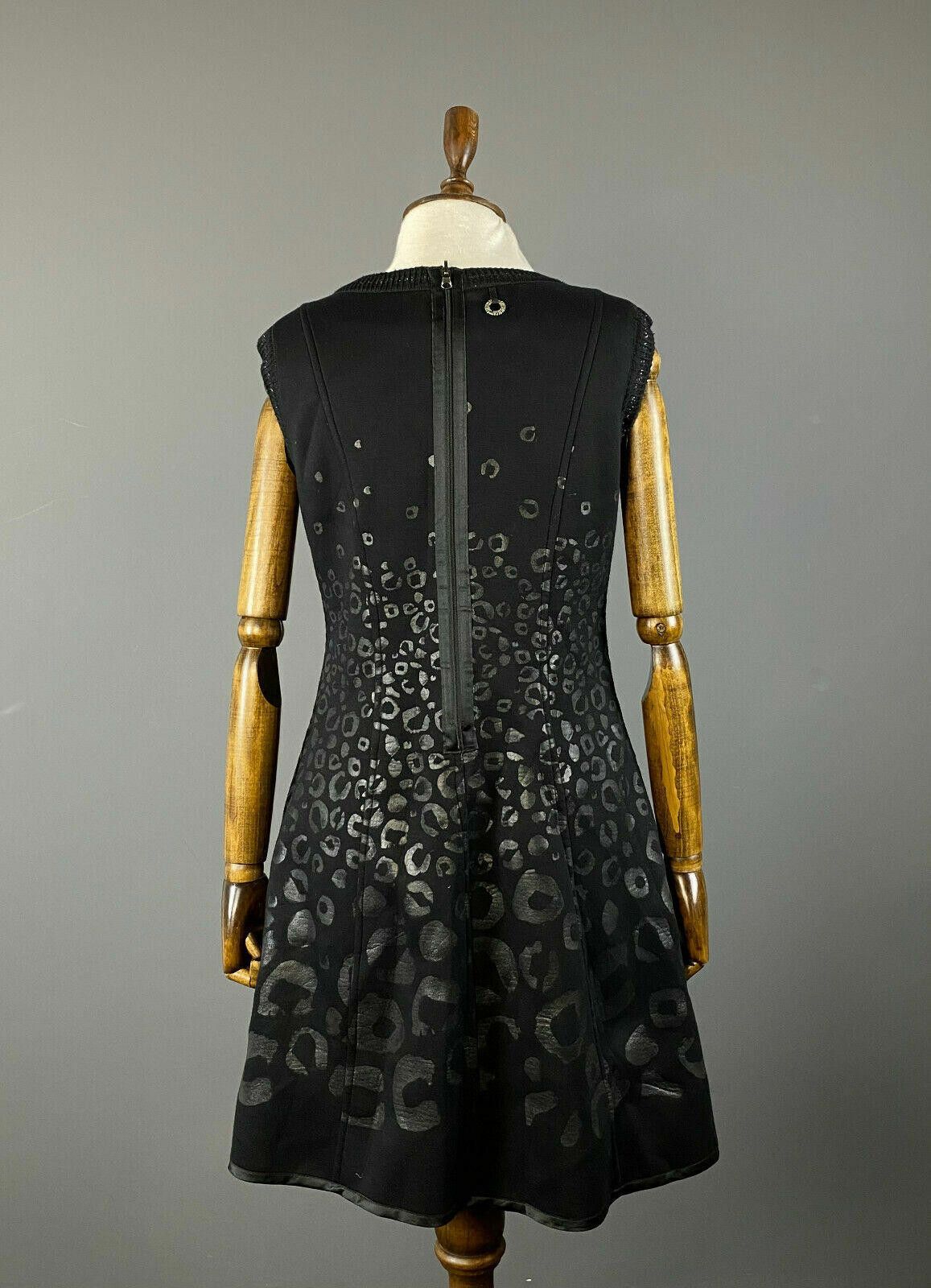 Designer Save The Queen Black / Purple A-Line Reversible Dress Size M / US 6-8 / IT 42-44 - 6 Thumbnail