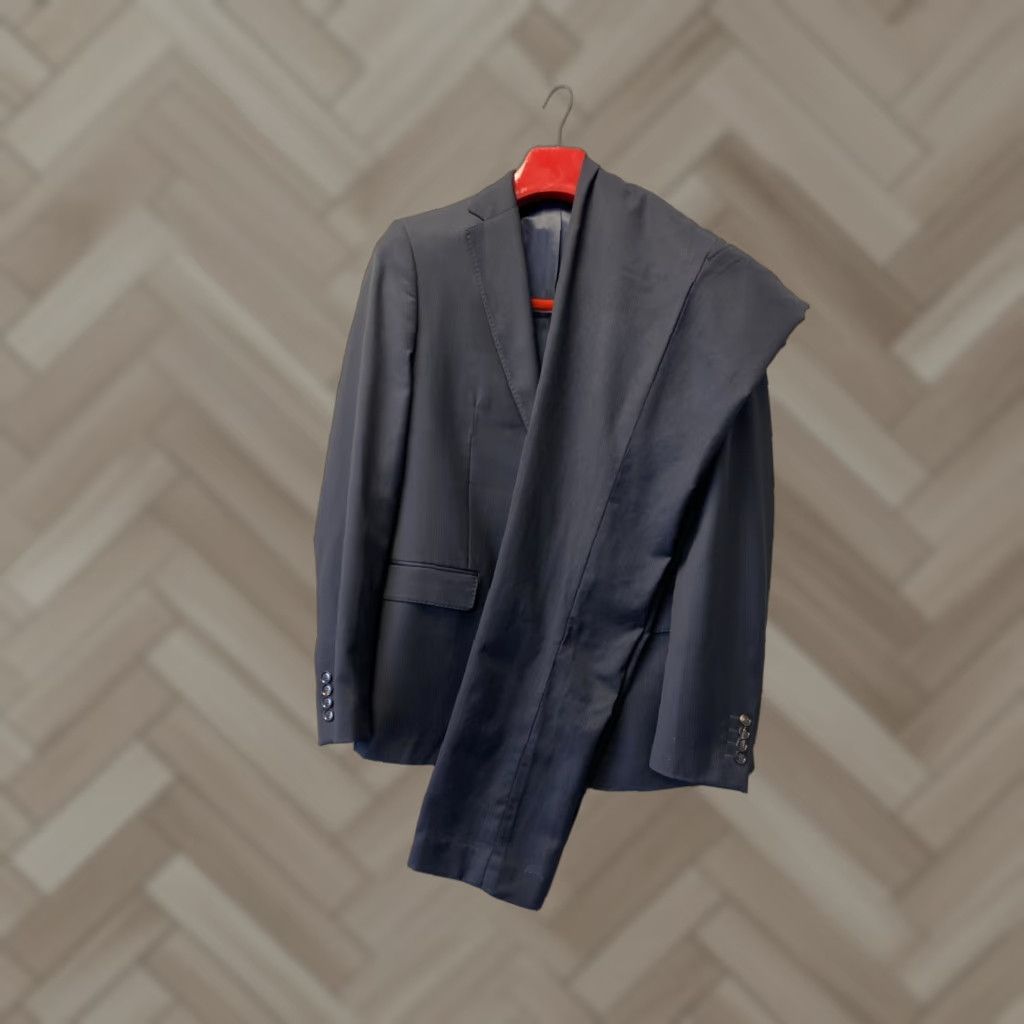 Zara Zara Men's Black 2 Button Blazer Suit Jacket Pants Size 40 Black /120-2 Size 40R - 1 Thumbnail