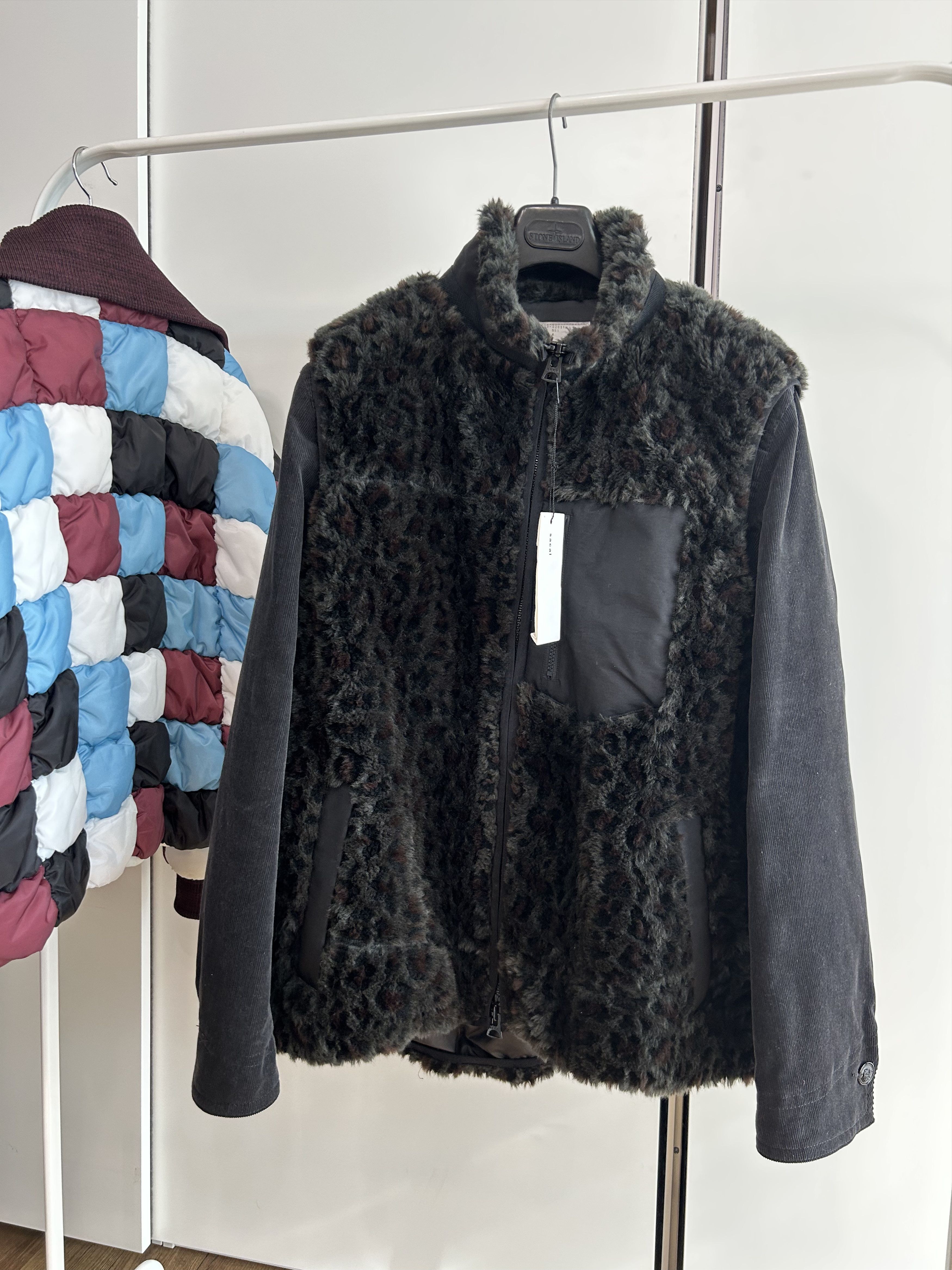 Sacai SACAI Fur-Trimmed Collection Jacket Size US XL / EU 56 / 4 - 1 Thumbnail