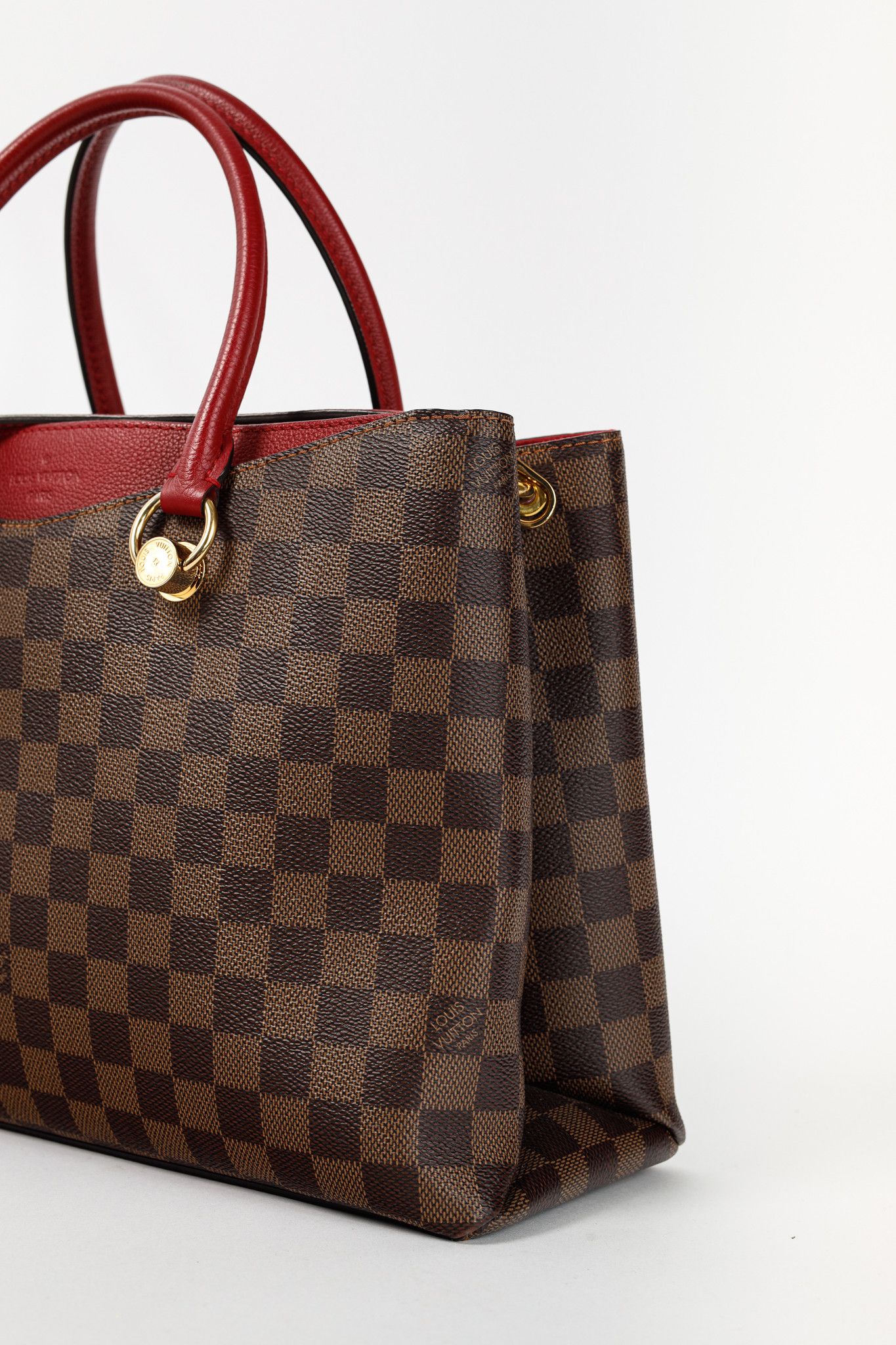 Louis Vuitton Louis Vuitton Riverside Damier Ebene Lie de Vin Tote Size ONE SIZE - 10 Thumbnail