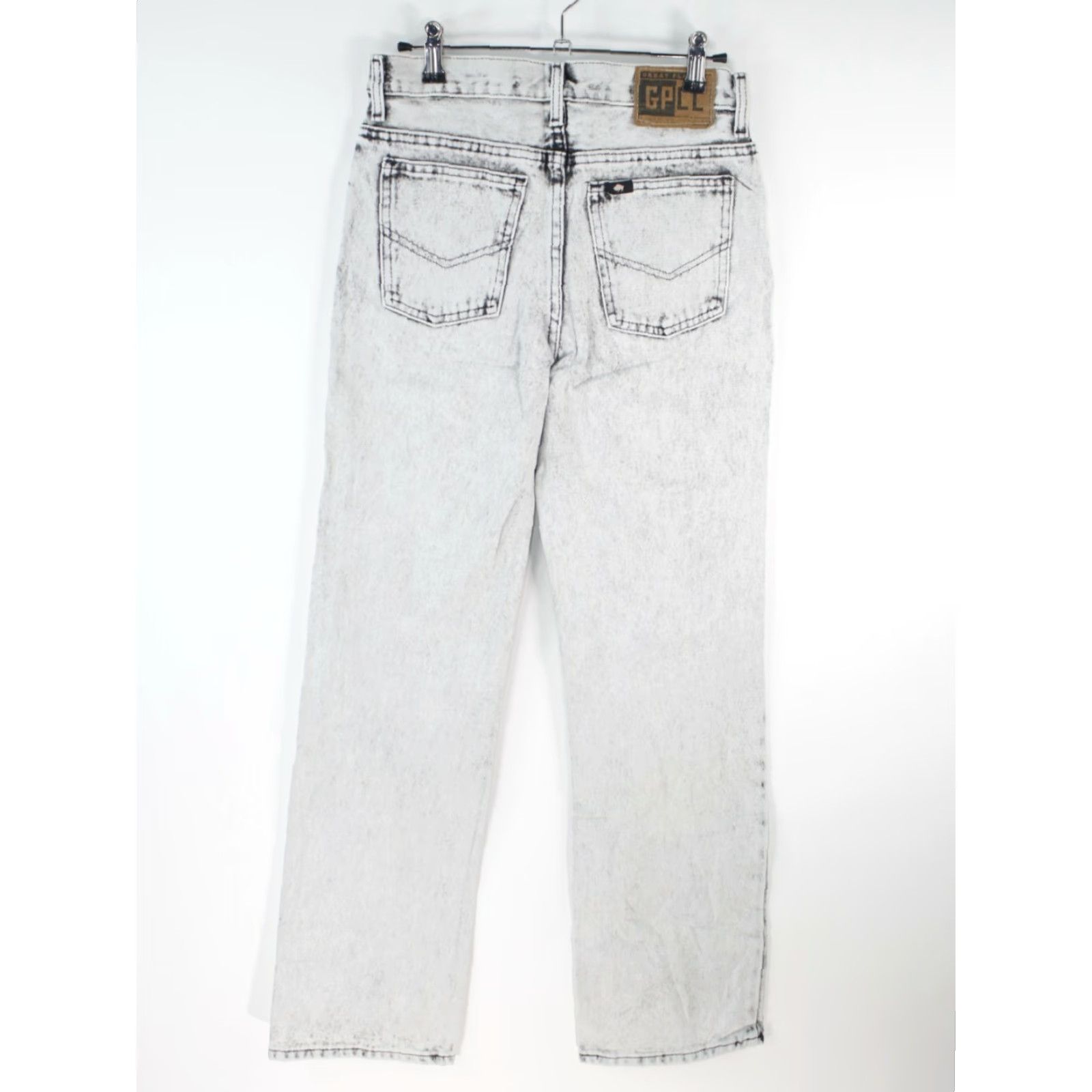 Greats VINTAGE Great Plains Jeans Women 14 Gray Denim 28x31 High Rise Straight 5-Pocket 1980s Womens Size 28" / US 6 / IT 42 - 3 Thumbnail